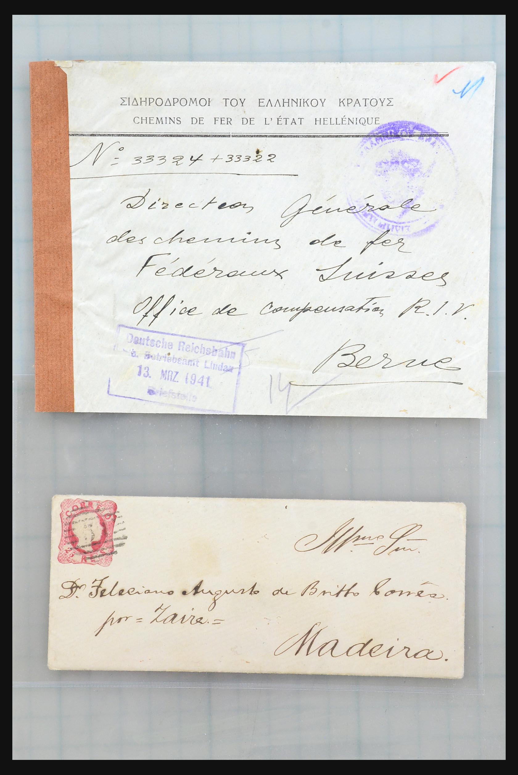 31358 189 - 31358 Portugal/Luxemburg/Griekenland brieven 1880-1960.