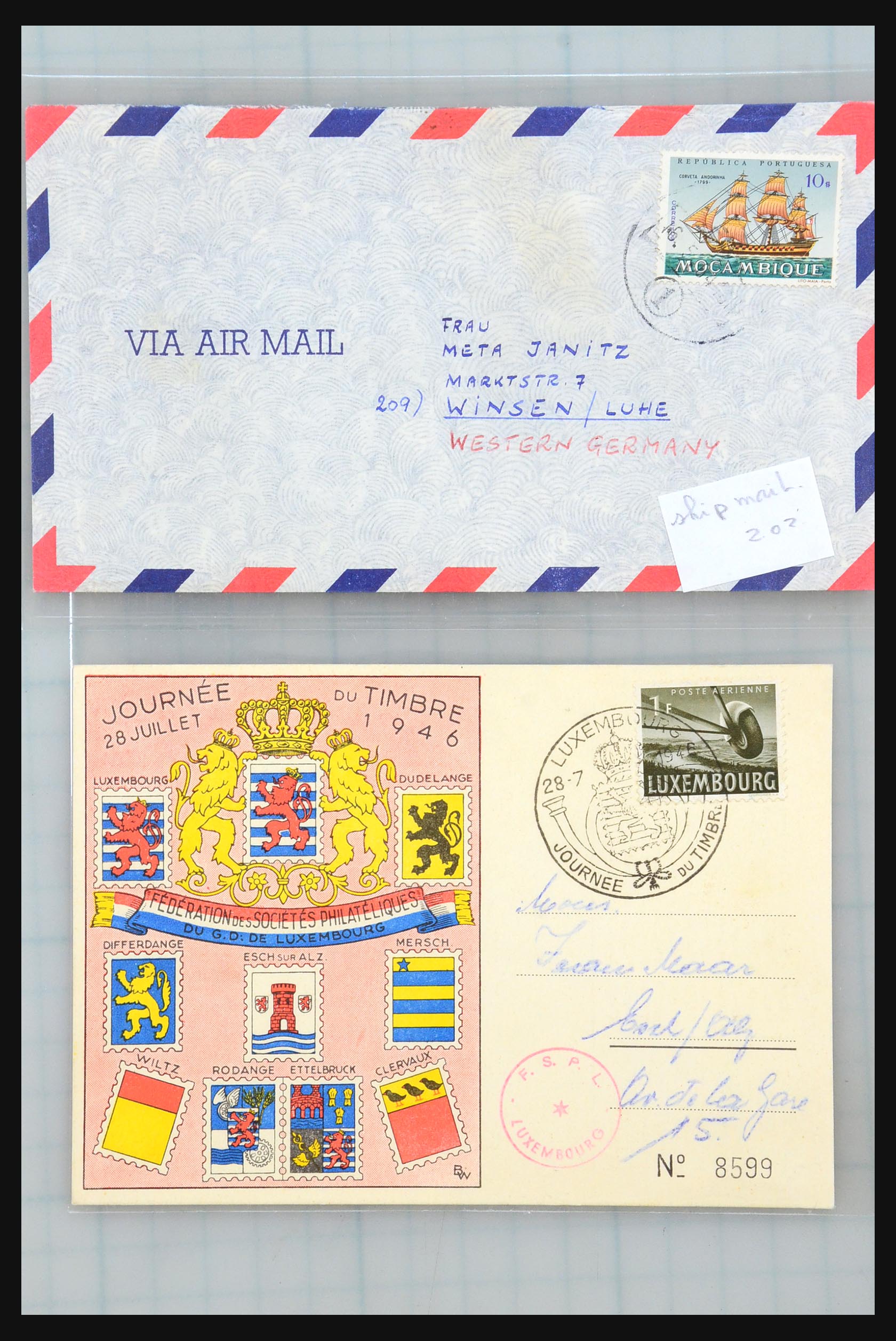 31358 191 - 31358 Portugal/Luxemburg/Griekenland brieven 1880-1960.