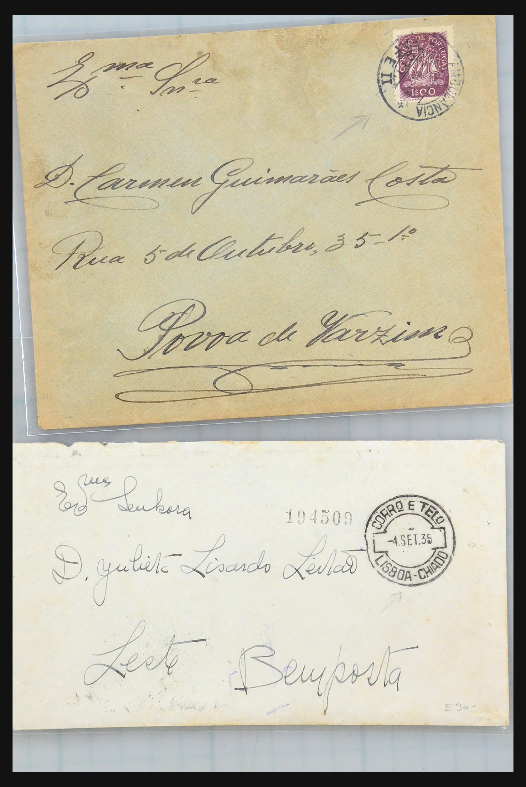 31358 192 - 31358 Portugal/Luxemburg/Griekenland brieven 1880-1960.