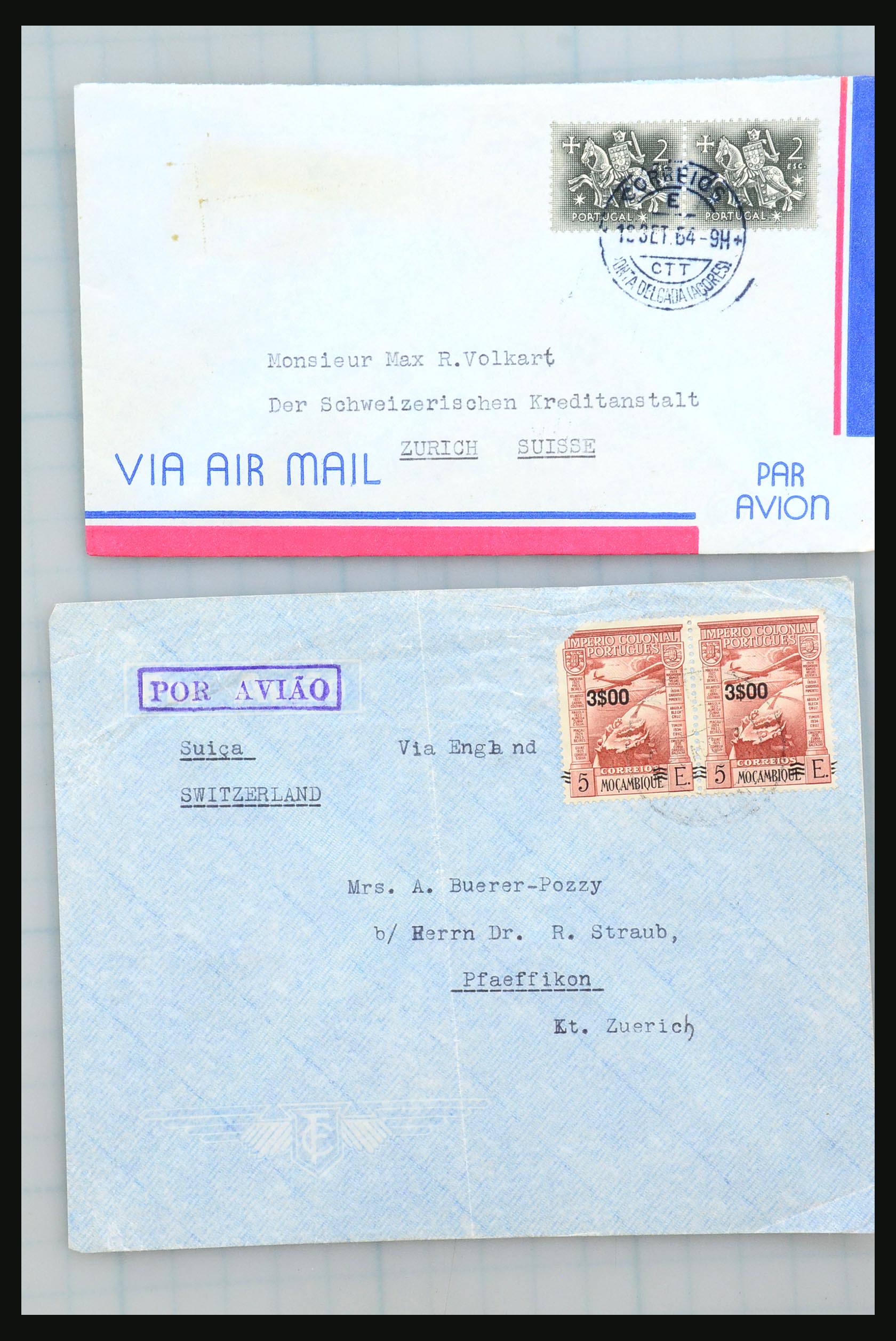 31358 212 - 31358 Portugal/Luxemburg/Griekenland brieven 1880-1960.