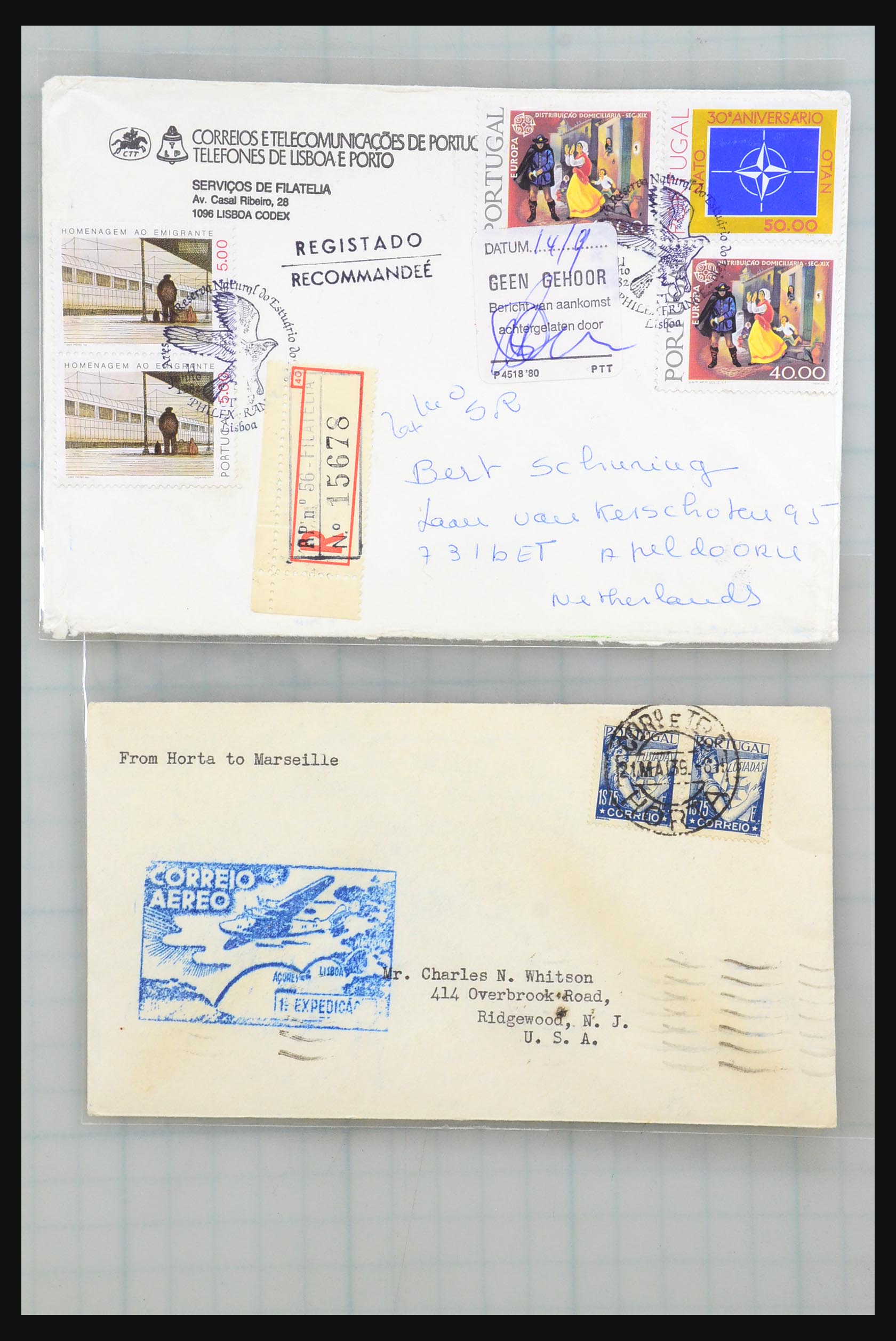 31358 221 - 31358 Portugal/Luxemburg/Griekenland brieven 1880-1960.