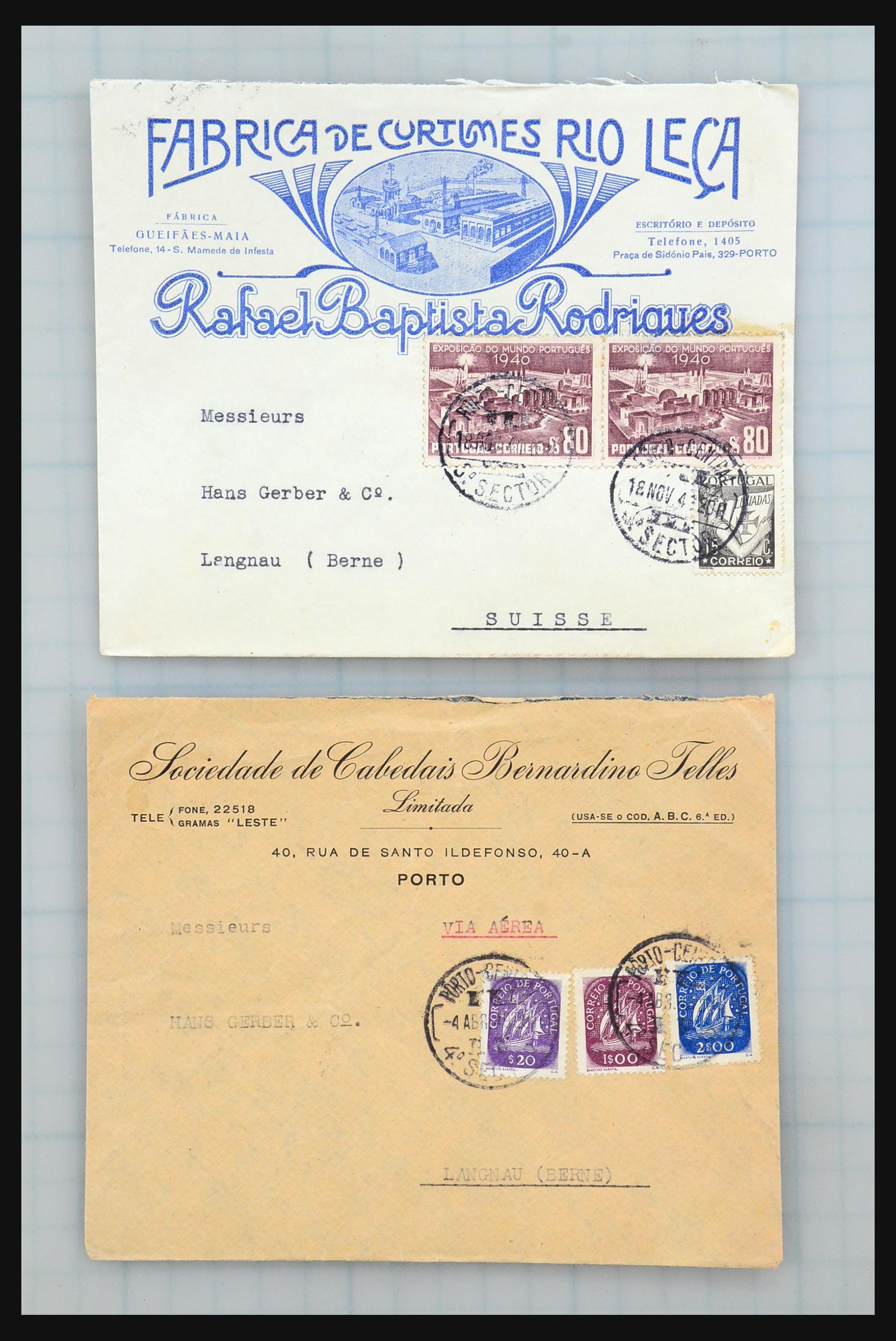 31358 230 - 31358 Portugal/Luxemburg/Griekenland brieven 1880-1960.