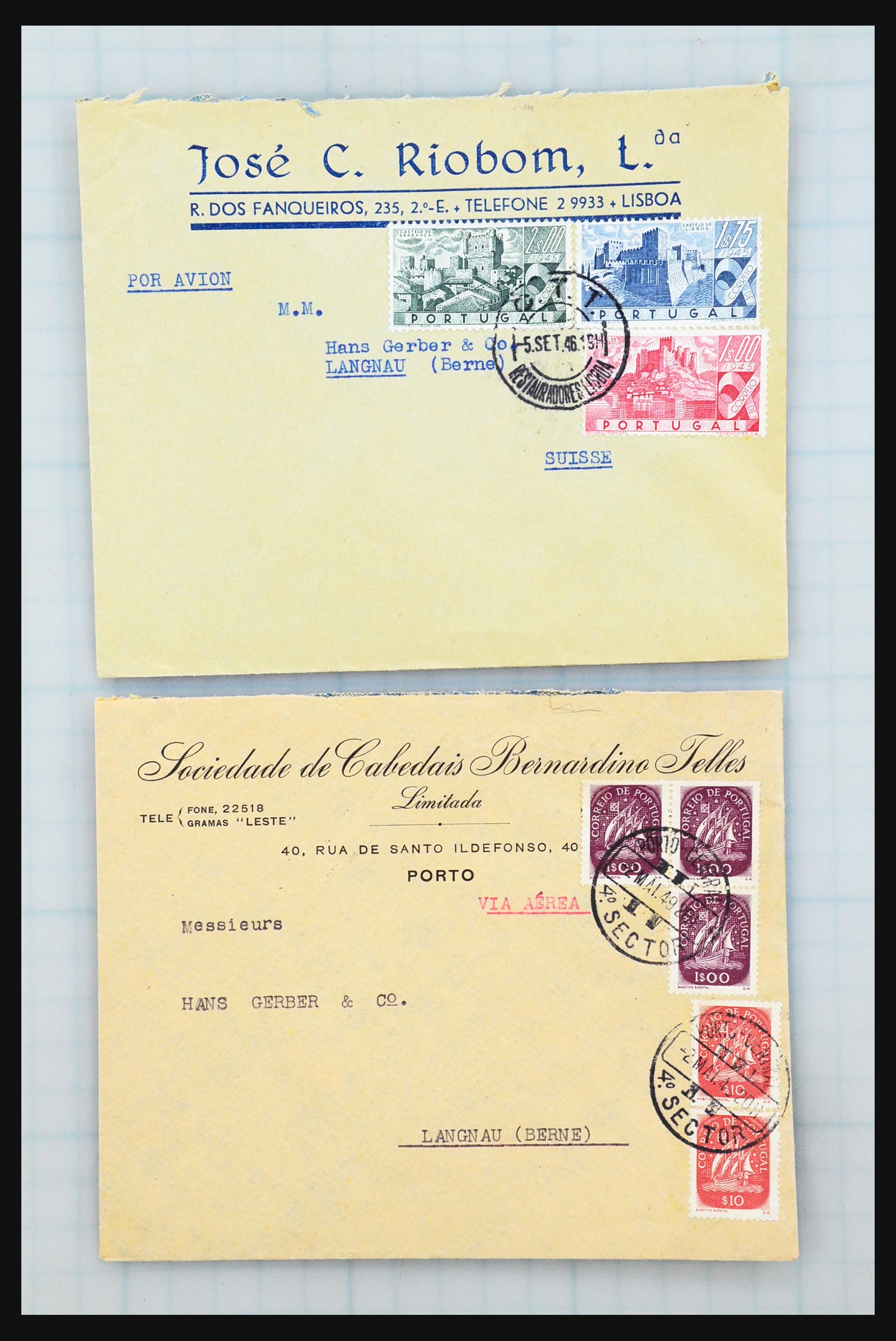 31358 232 - 31358 Portugal/Luxemburg/Griekenland brieven 1880-1960.