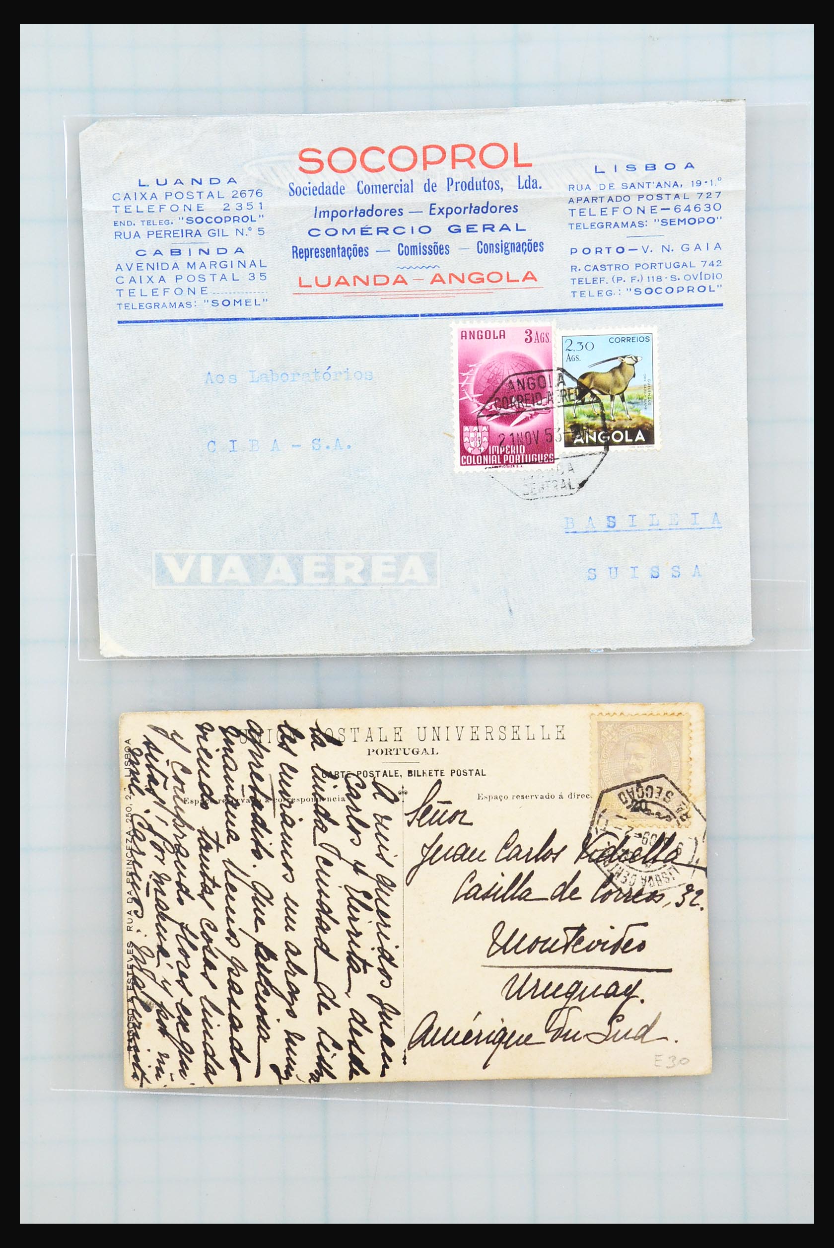 31358 239 - 31358 Portugal/Luxemburg/Griekenland brieven 1880-1960.