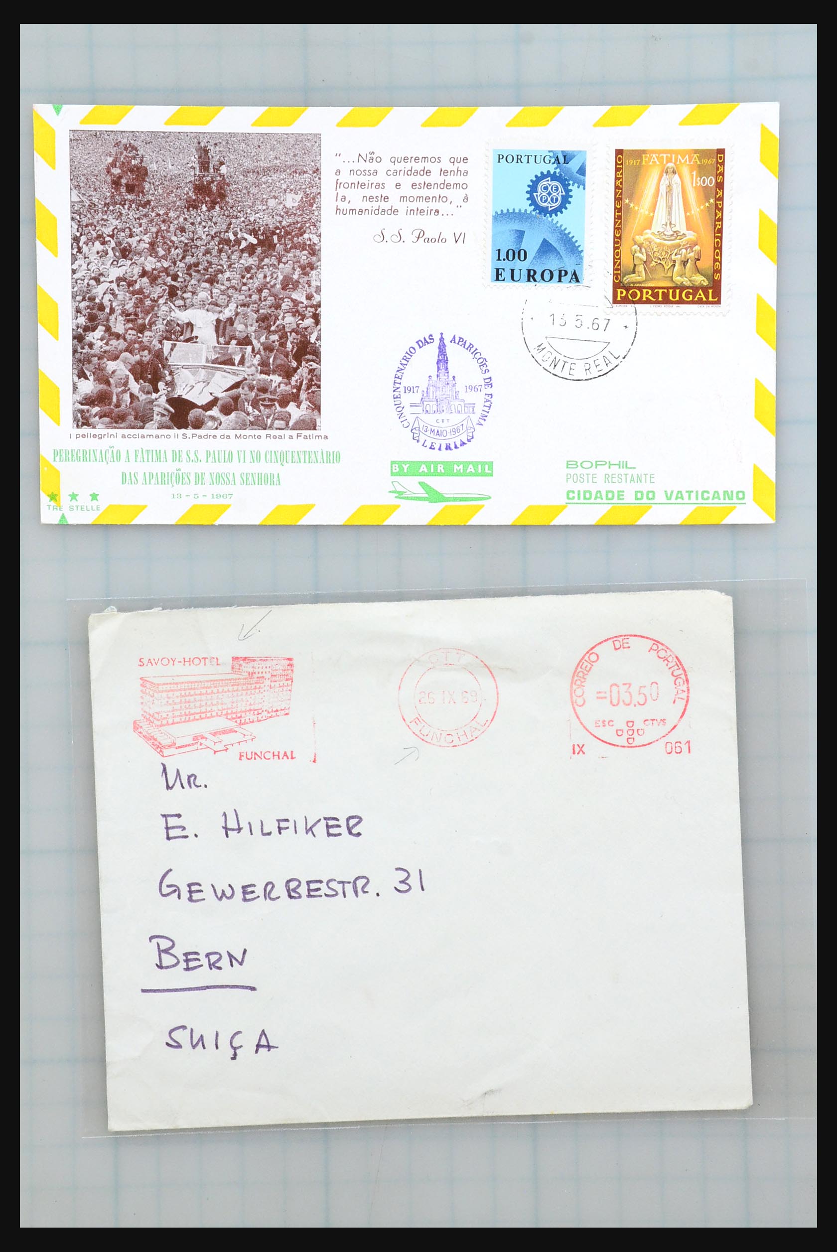 31358 240 - 31358 Portugal/Luxemburg/Griekenland brieven 1880-1960.