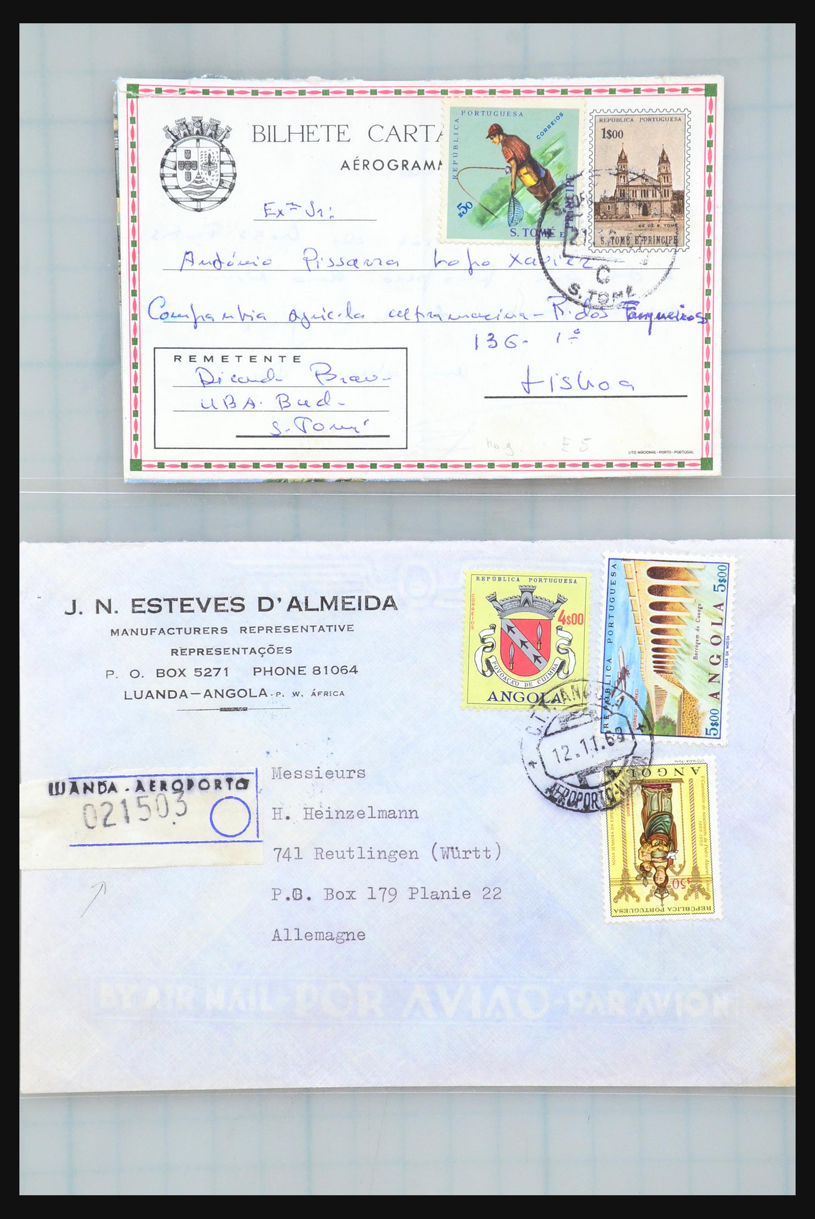 31358 245 - 31358 Portugal/Luxemburg/Griekenland brieven 1880-1960.