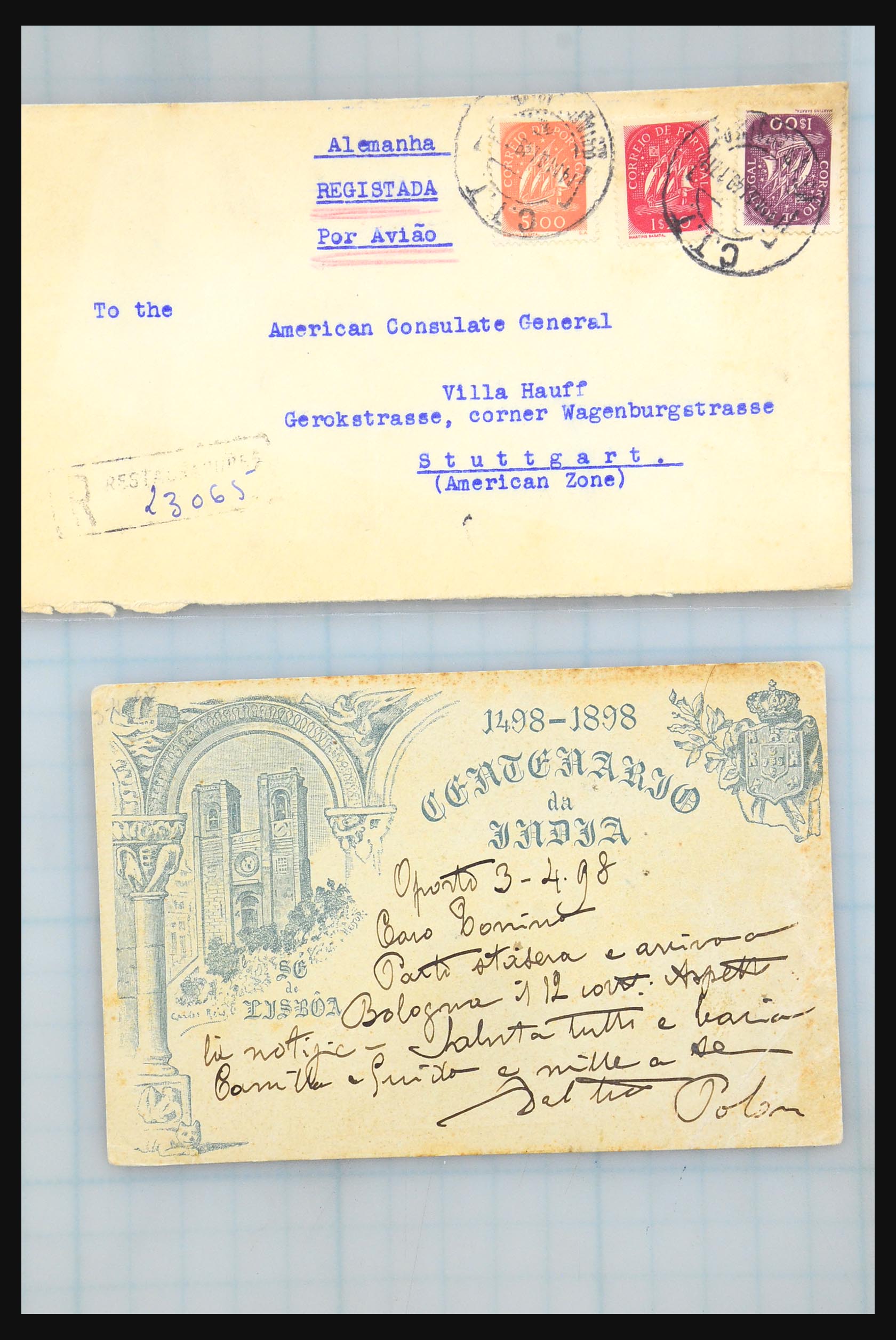 31358 247 - 31358 Portugal/Luxemburg/Griekenland brieven 1880-1960.