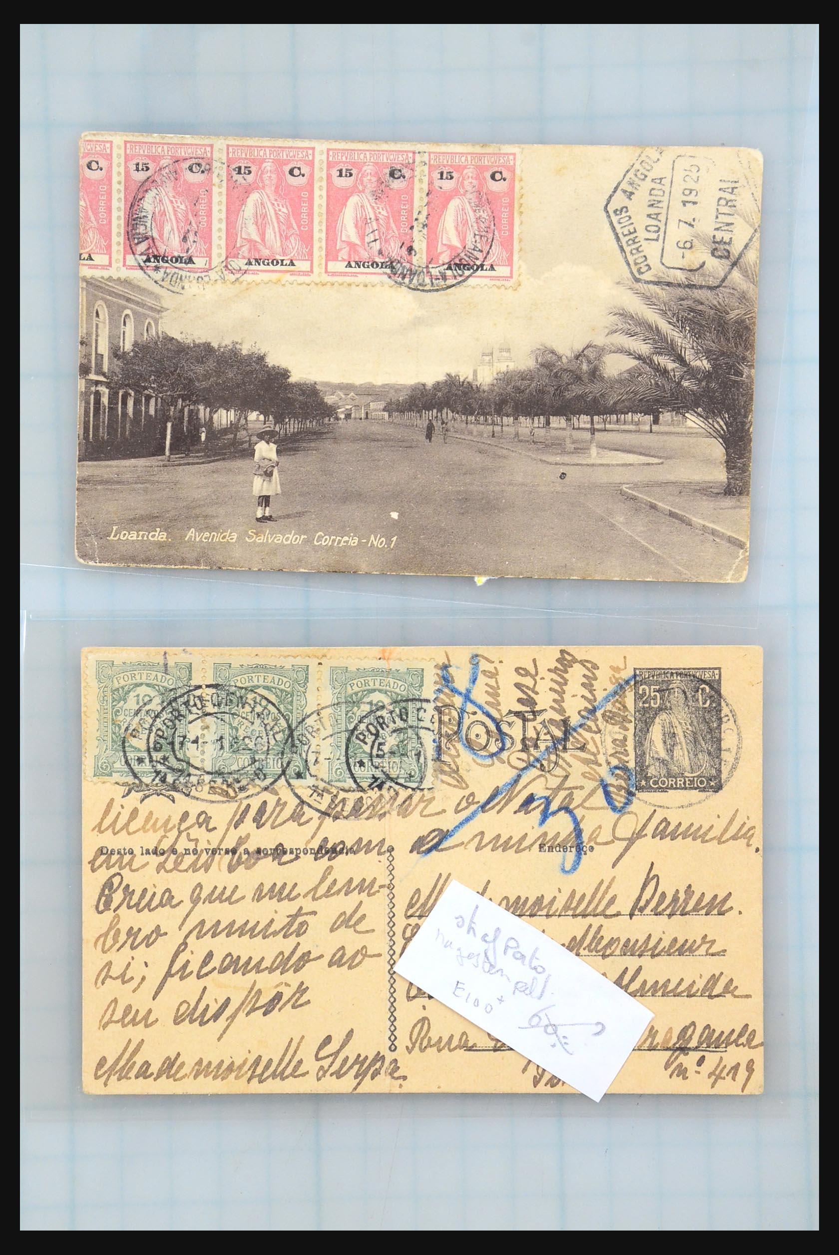31358 254 - 31358 Portugal/Luxemburg/Griekenland brieven 1880-1960.