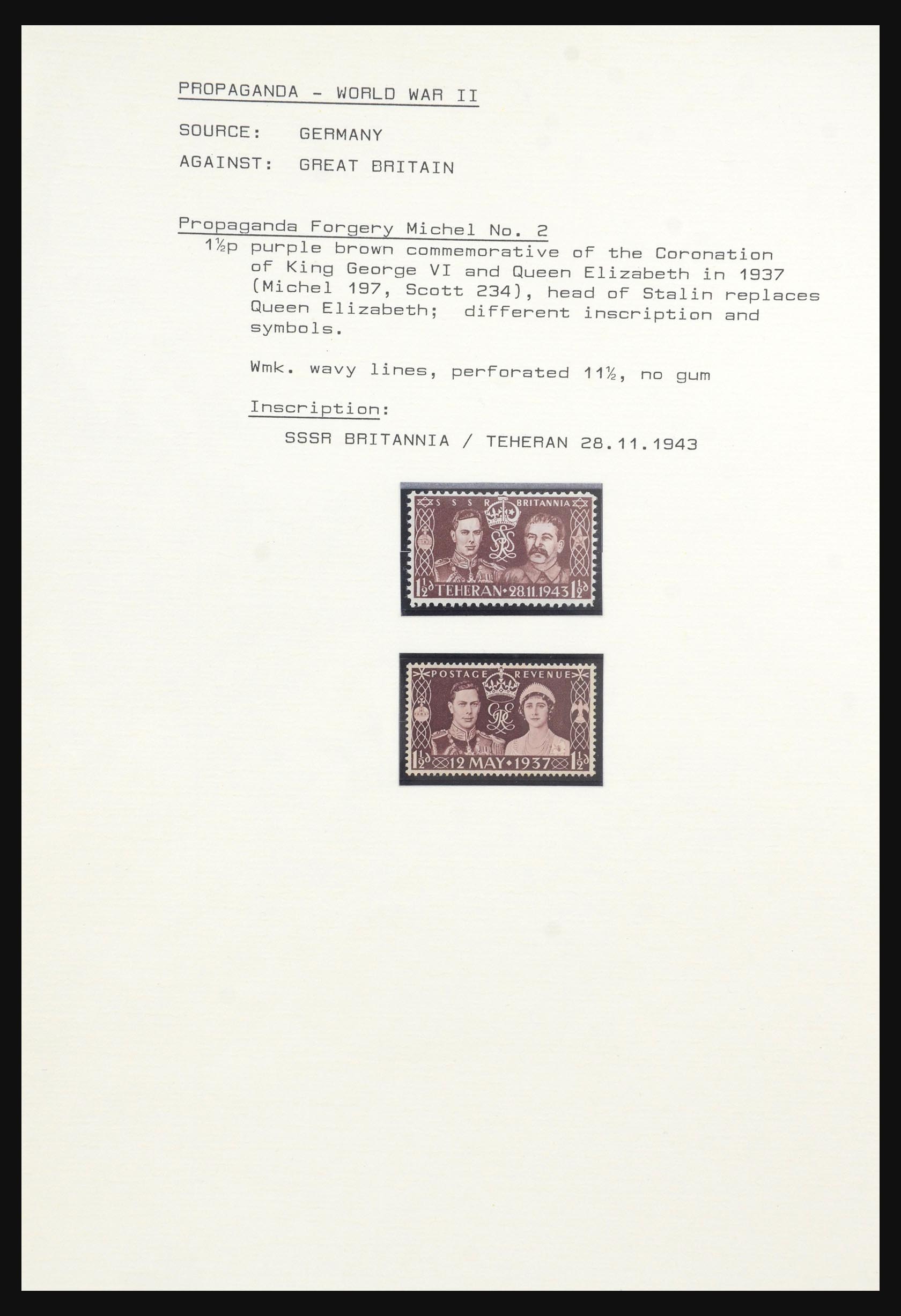 31542 018 - 31542 Germany propaganda and war forgeries 1940-1945.