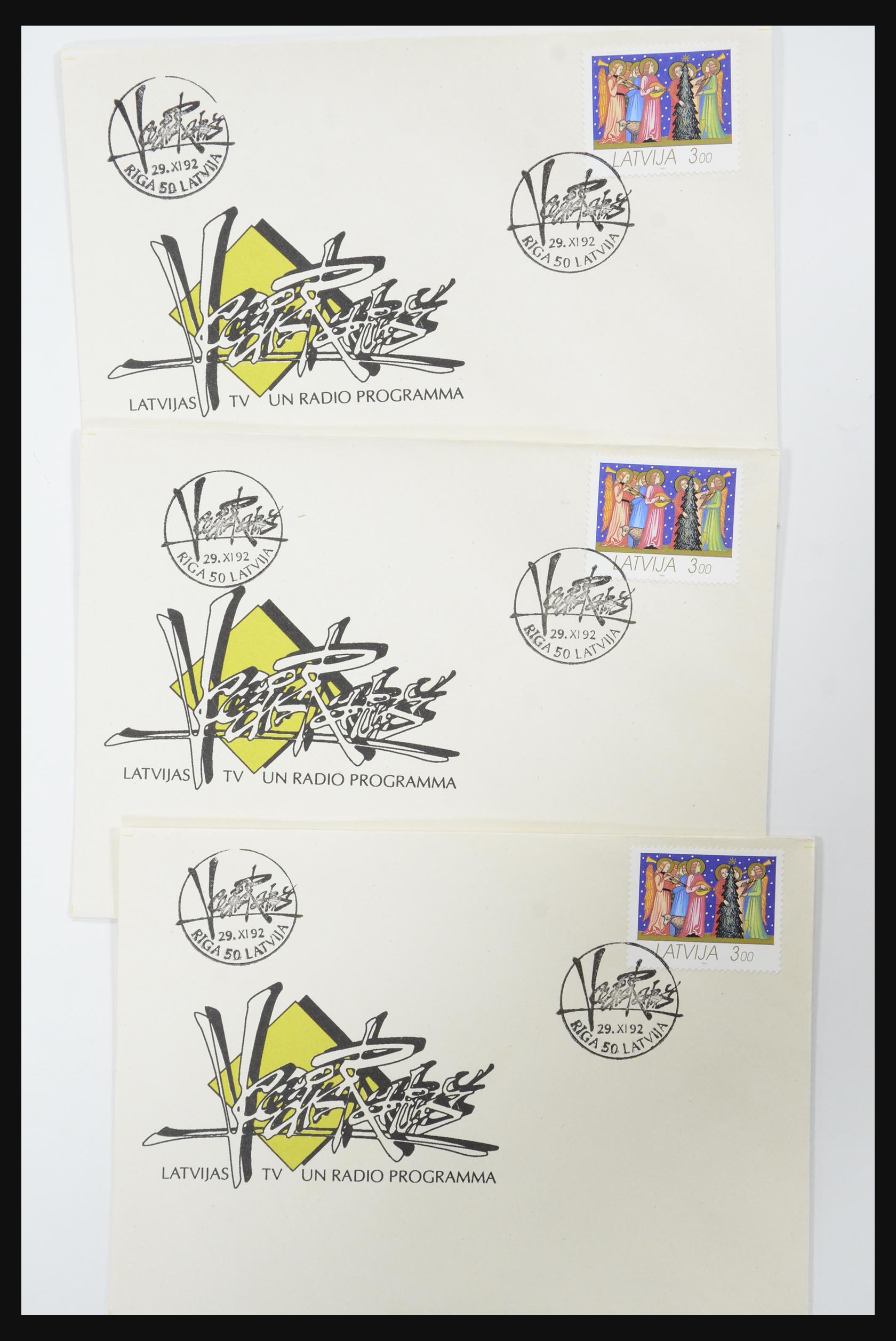 31584 562 - 31584 Letland brieven/FDC's en postwaardestukken 1990-1992.