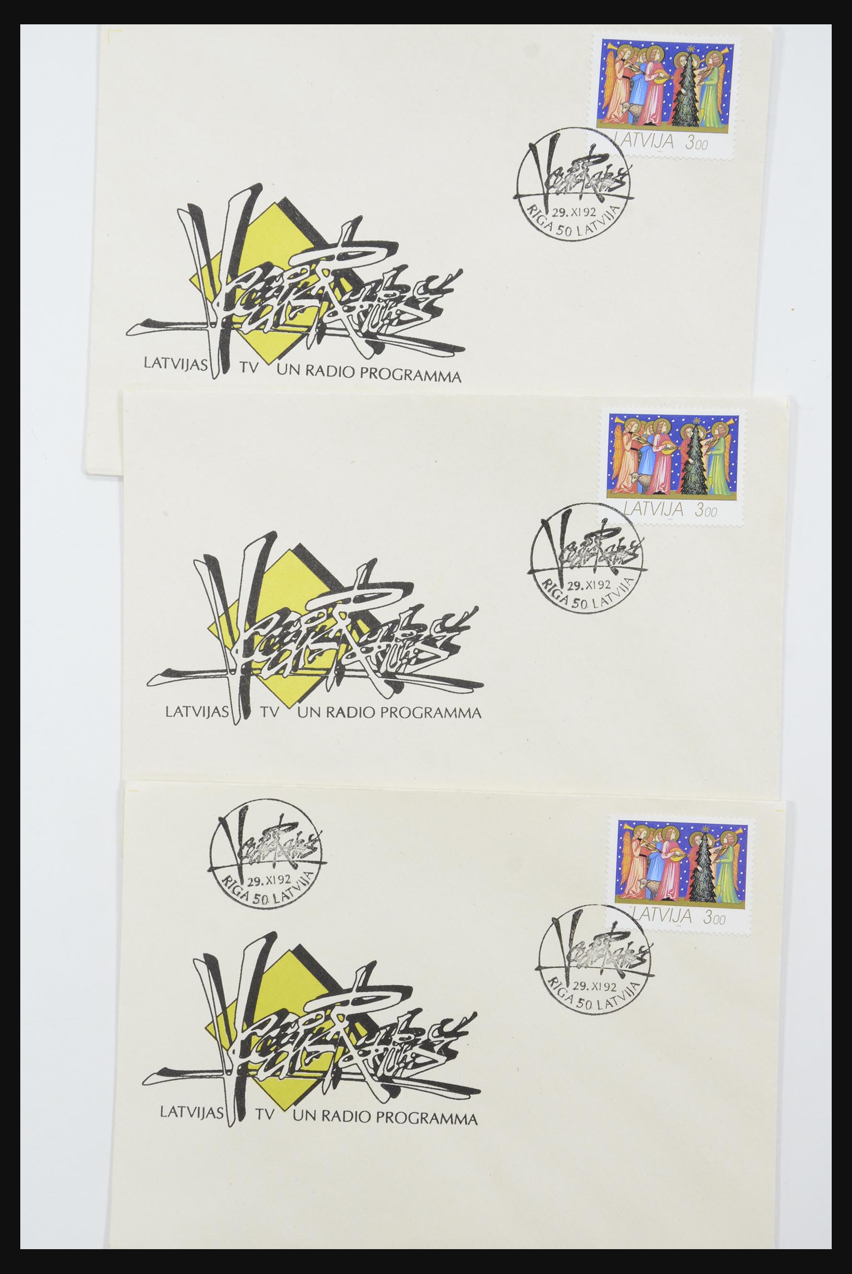 31584 564 - 31584 Letland brieven/FDC's en postwaardestukken 1990-1992.