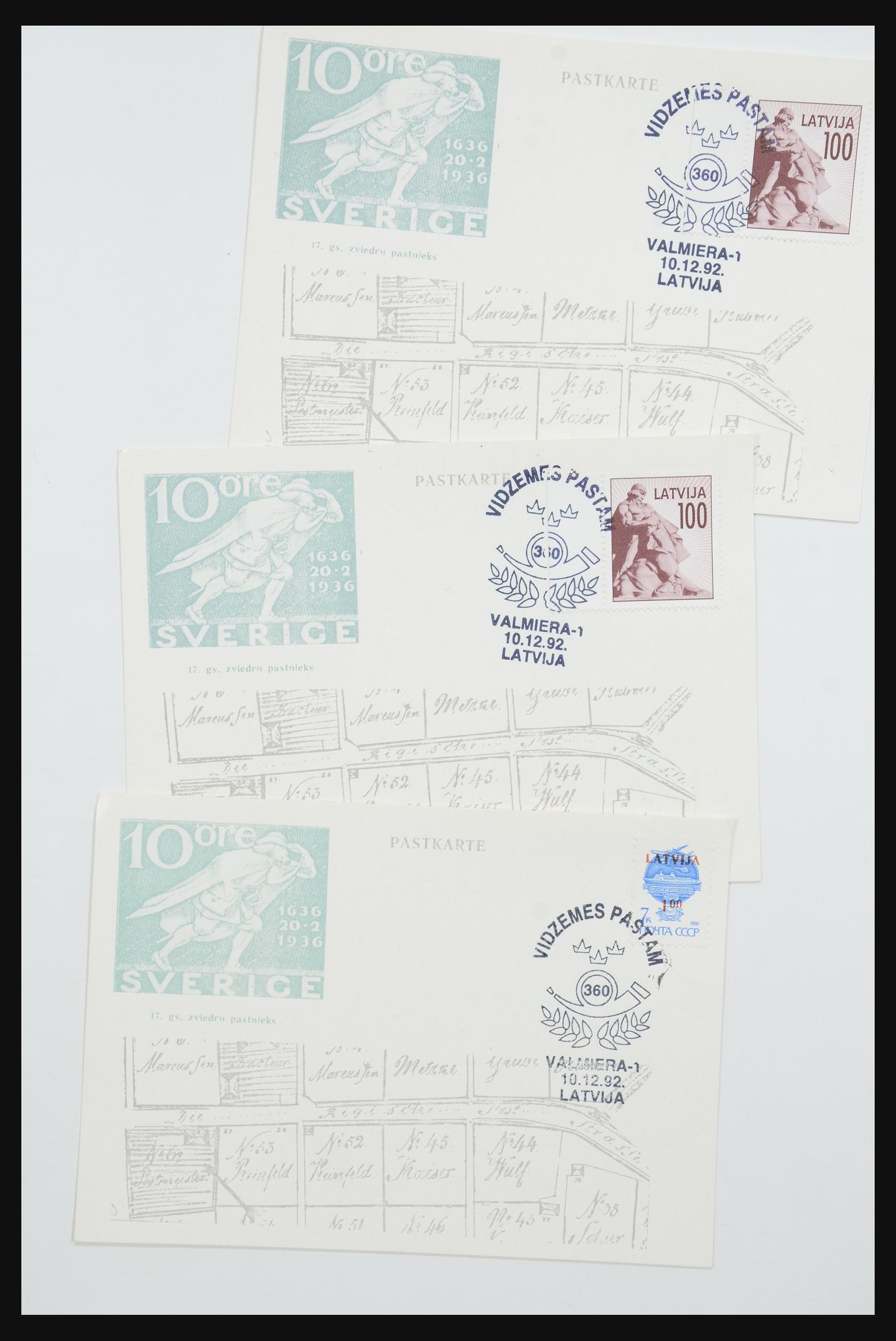 31584 571 - 31584 Letland brieven/FDC's en postwaardestukken 1990-1992.