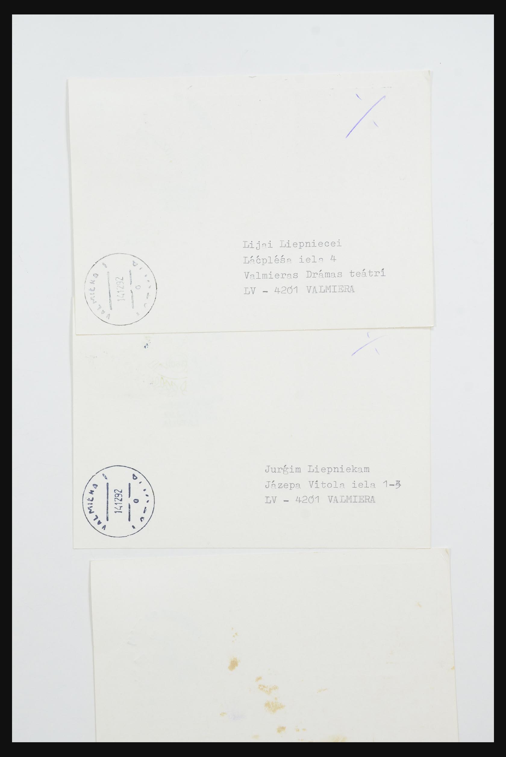 31584 572 - 31584 Letland brieven/FDC's en postwaardestukken 1990-1992.