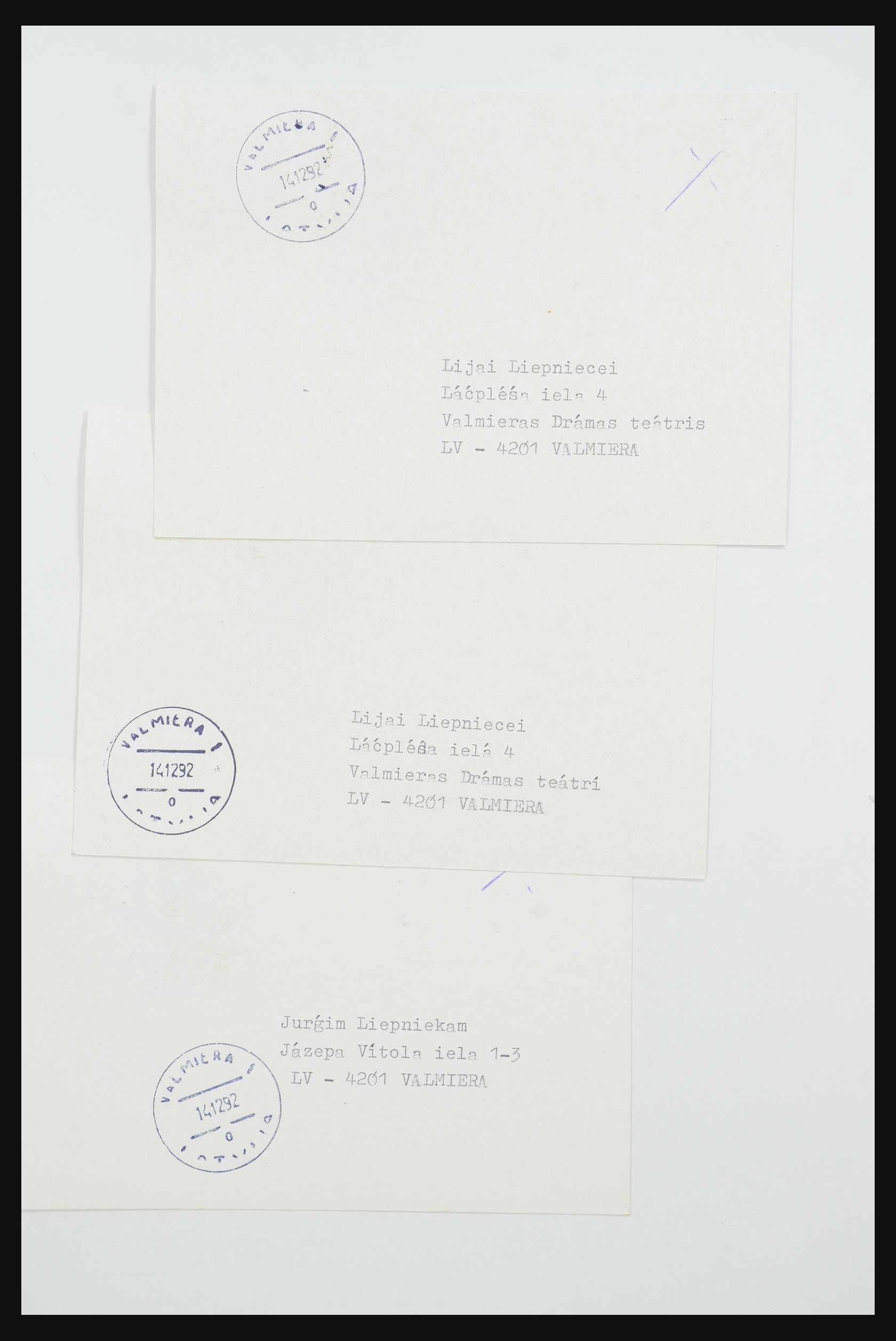 31584 574 - 31584 Letland brieven/FDC's en postwaardestukken 1990-1992.