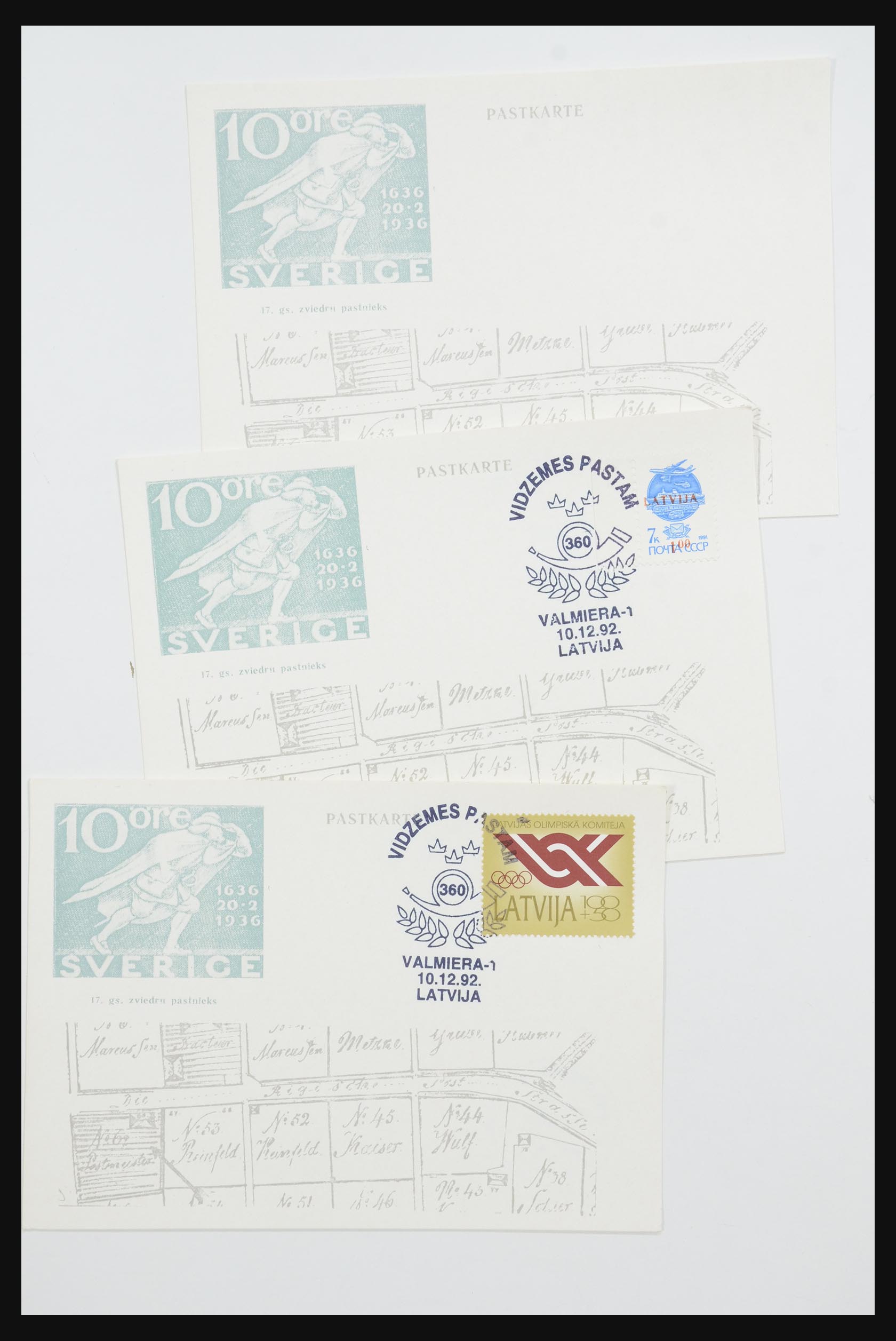 31584 576 - 31584 Letland brieven/FDC's en postwaardestukken 1990-1992.