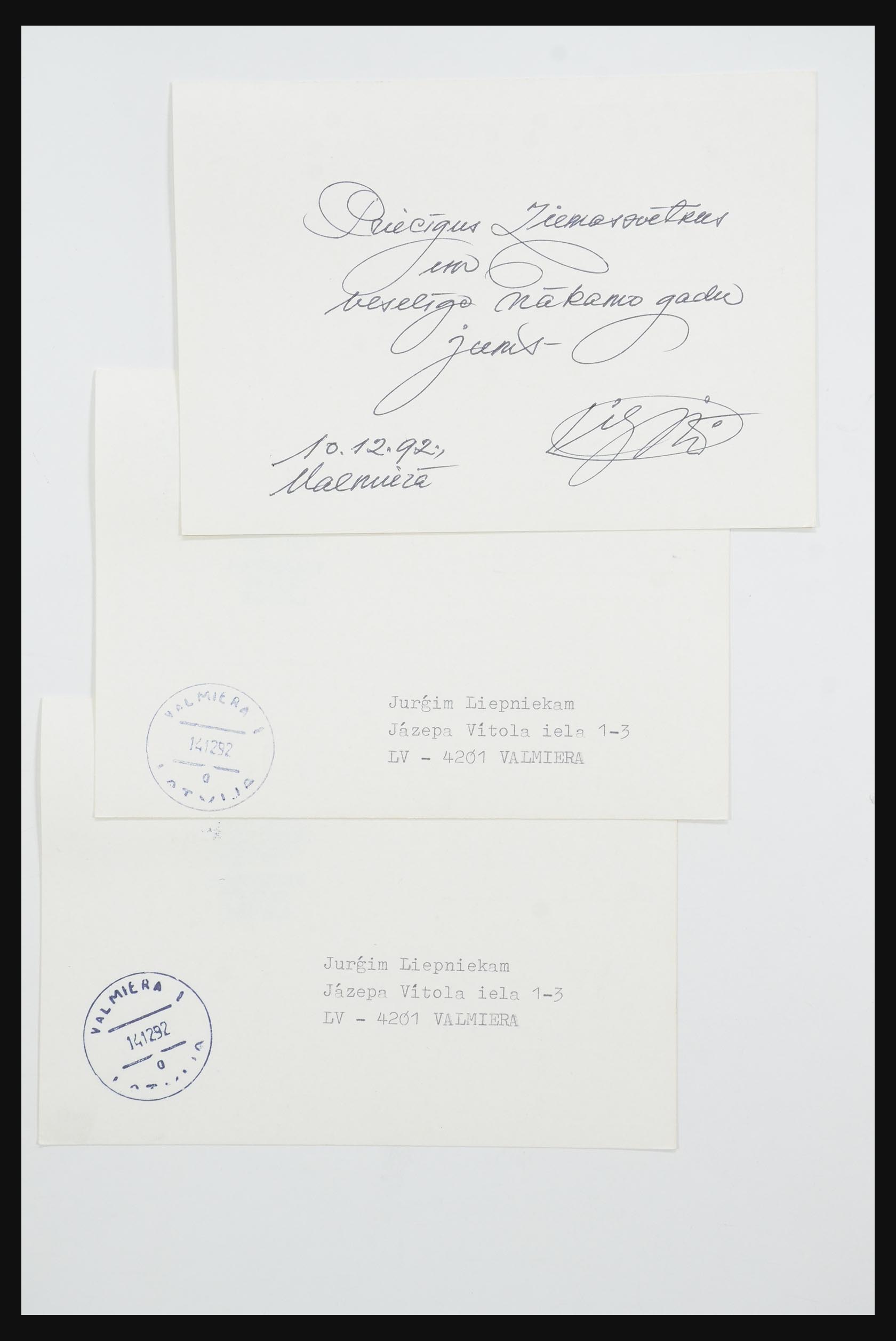 31584 577 - 31584 Letland brieven/FDC's en postwaardestukken 1990-1992.