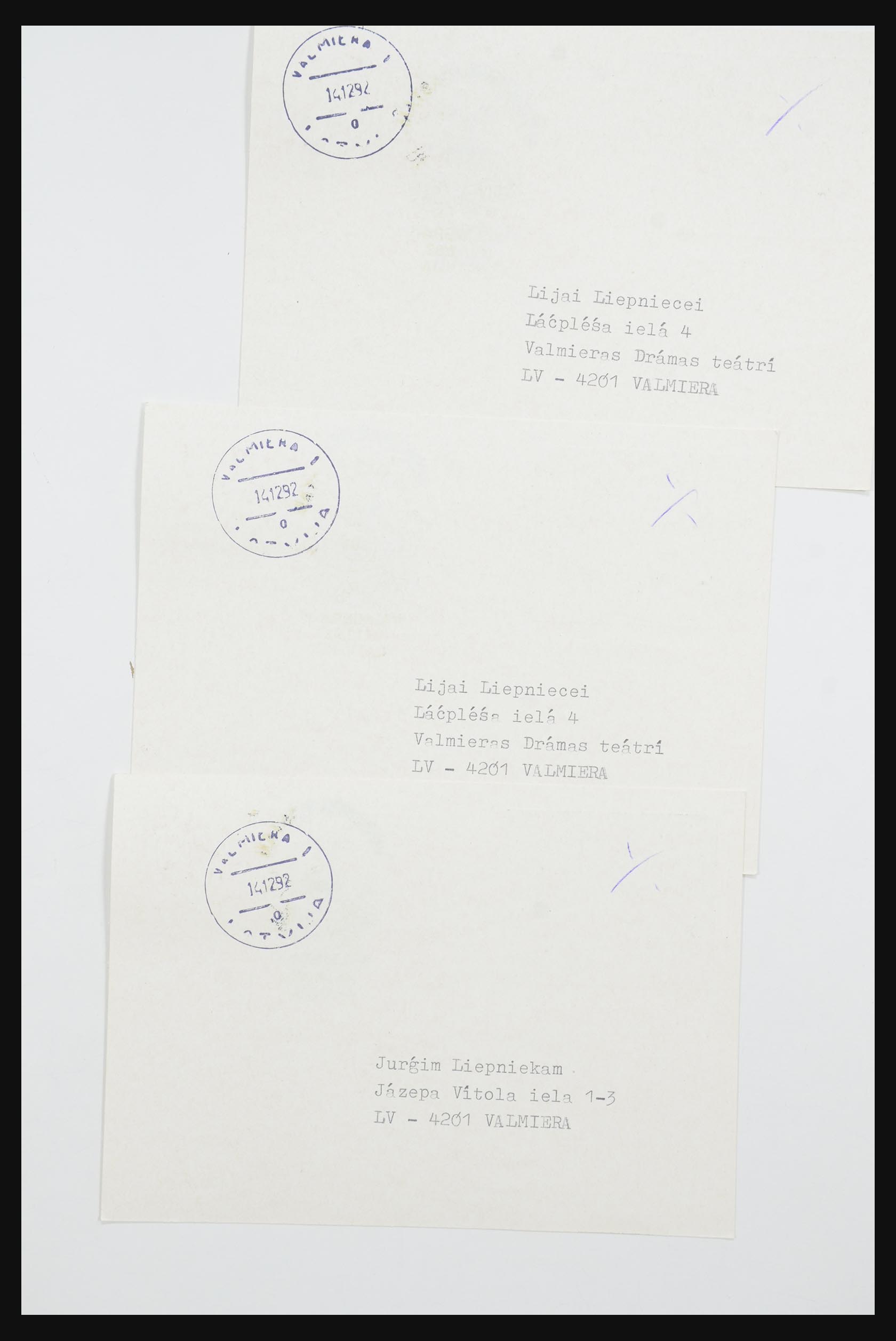 31584 581 - 31584 Letland brieven/FDC's en postwaardestukken 1990-1992.