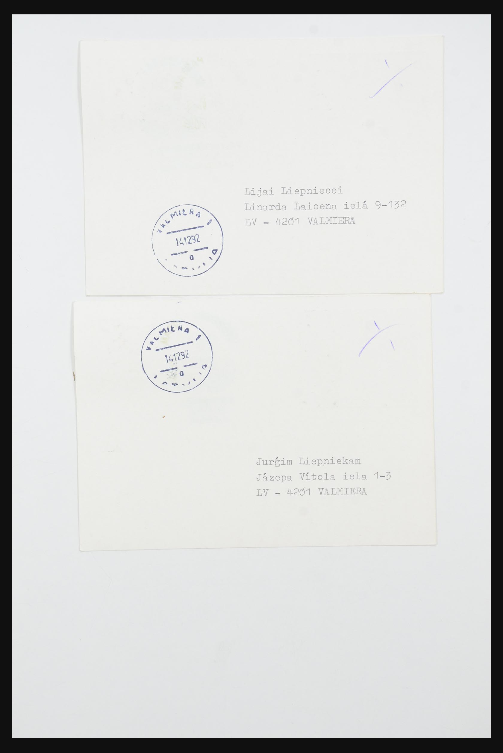 31584 583 - 31584 Letland brieven/FDC's en postwaardestukken 1990-1992.