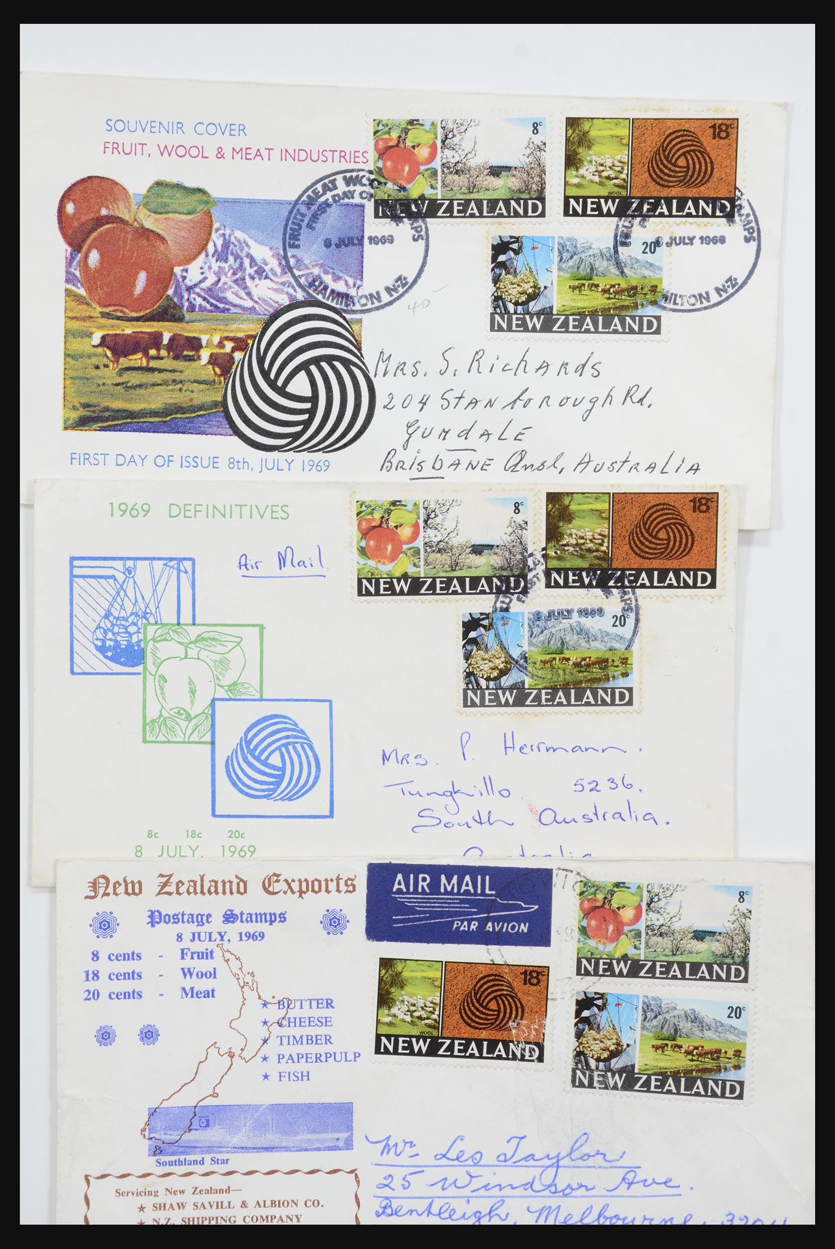 31951 113 - 31951 Nieuw Zeeland FDC's ca. 1960-1970.