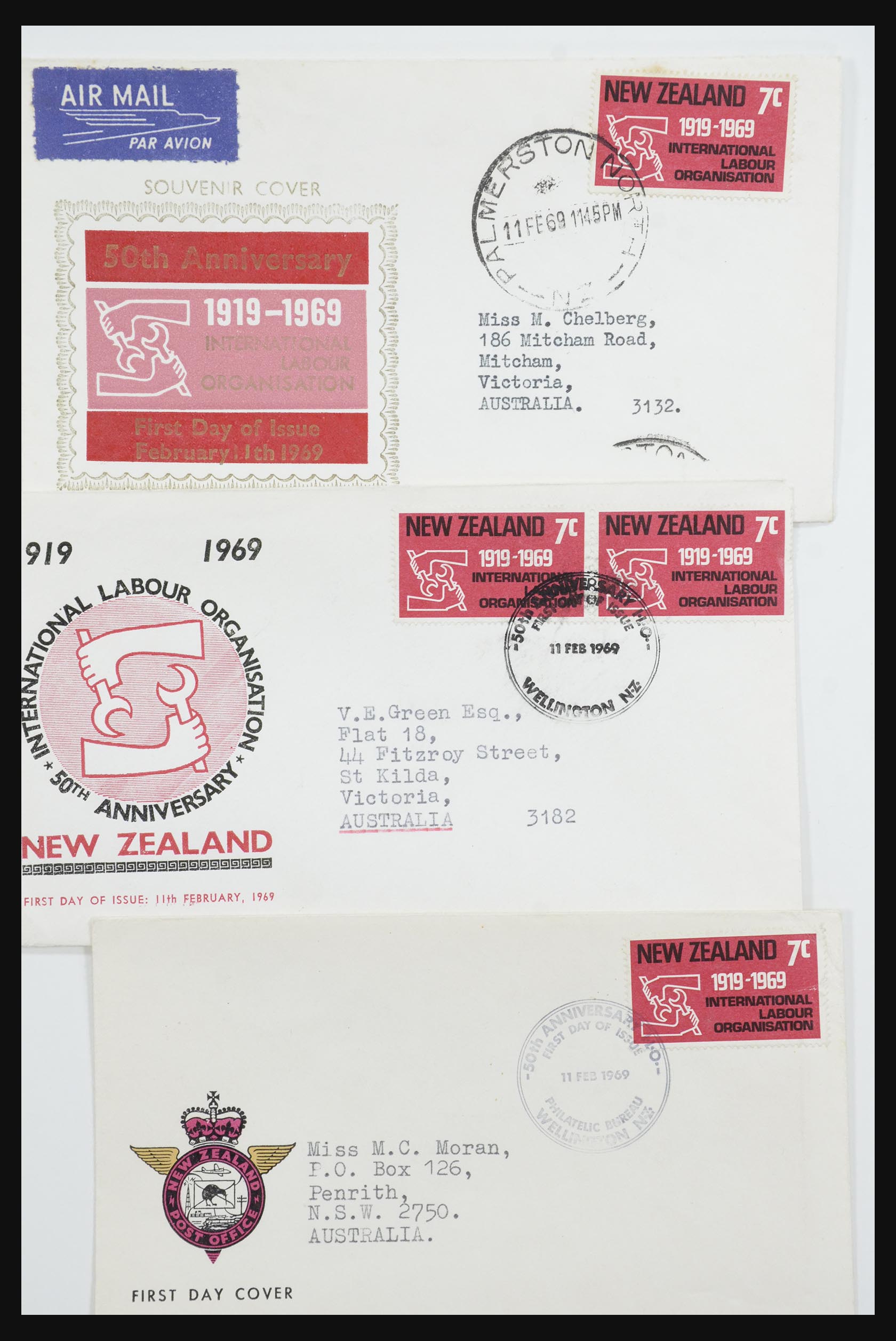 31951 142 - 31951 Nieuw Zeeland FDC's ca. 1960-1970.