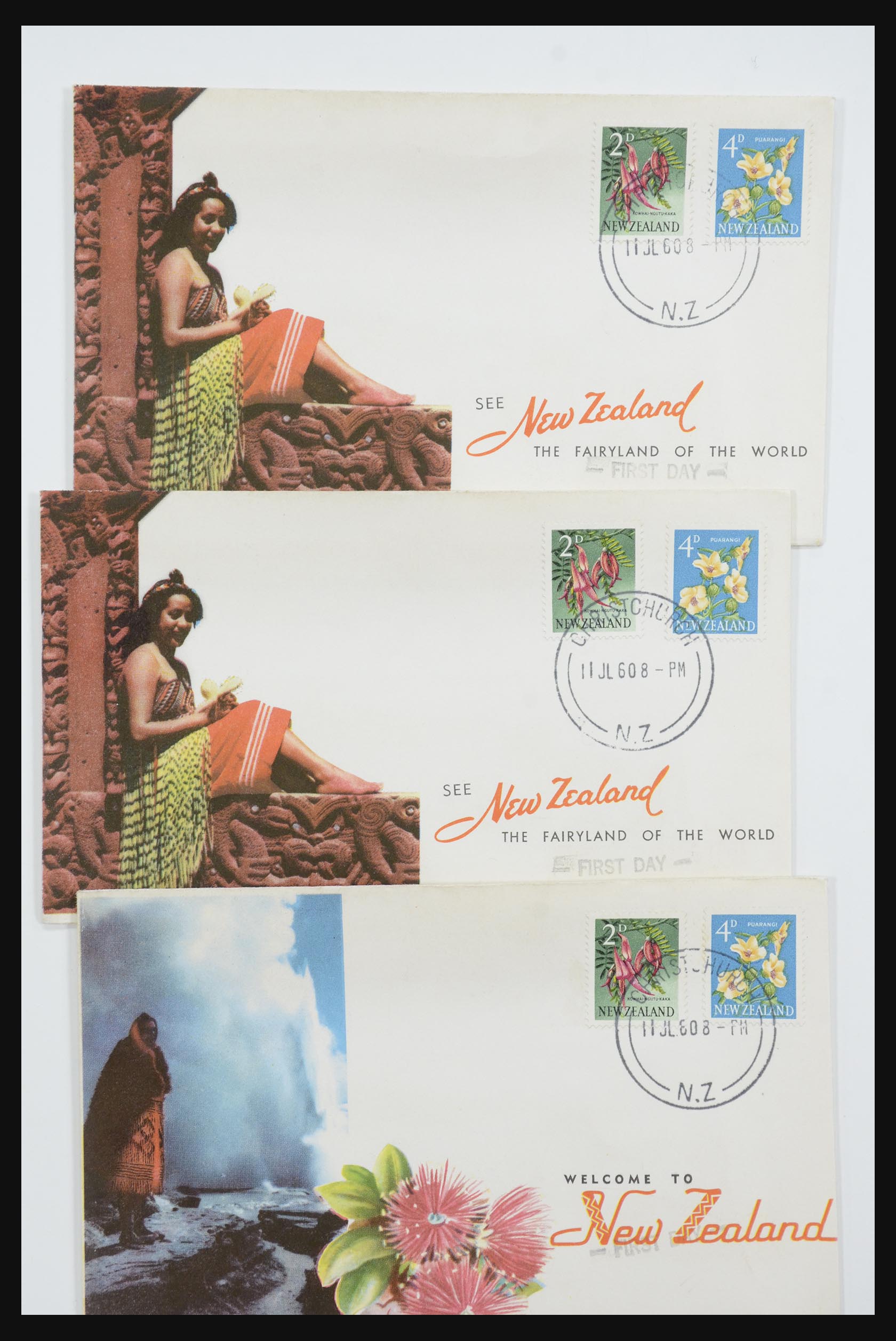 31951 152 - 31951 Nieuw Zeeland FDC's ca. 1960-1970.
