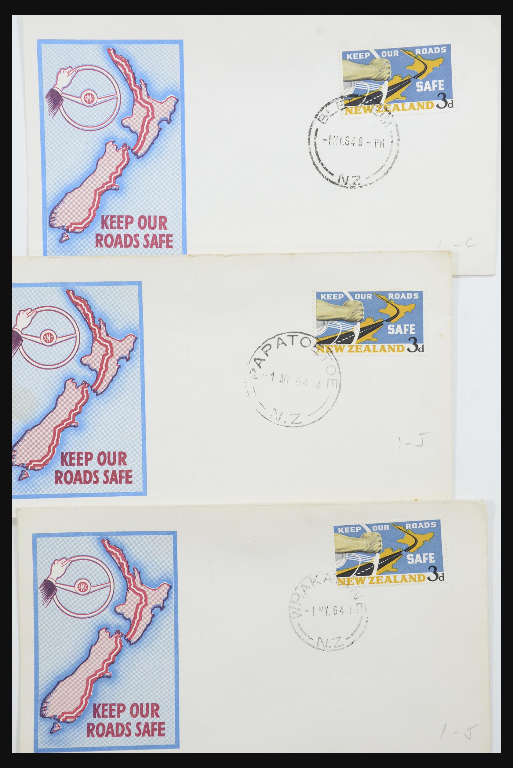 31951 160 - 31951 Nieuw Zeeland FDC's ca. 1960-1970.
