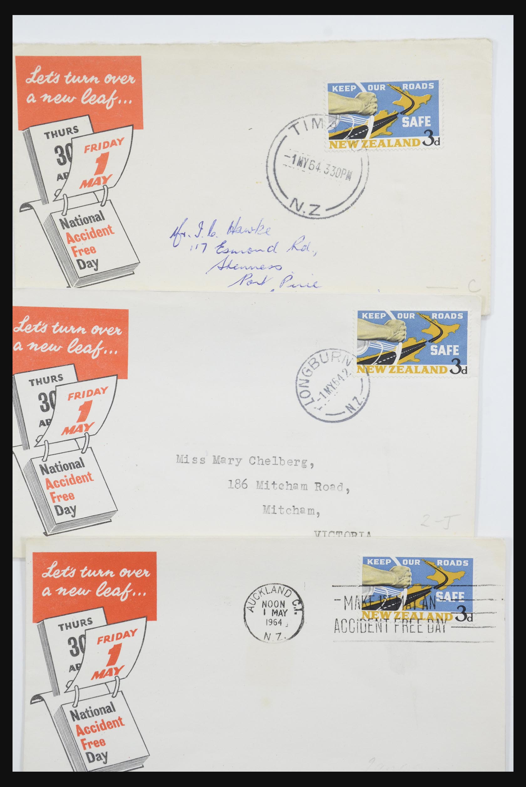 31951 162 - 31951 Nieuw Zeeland FDC's ca. 1960-1970.