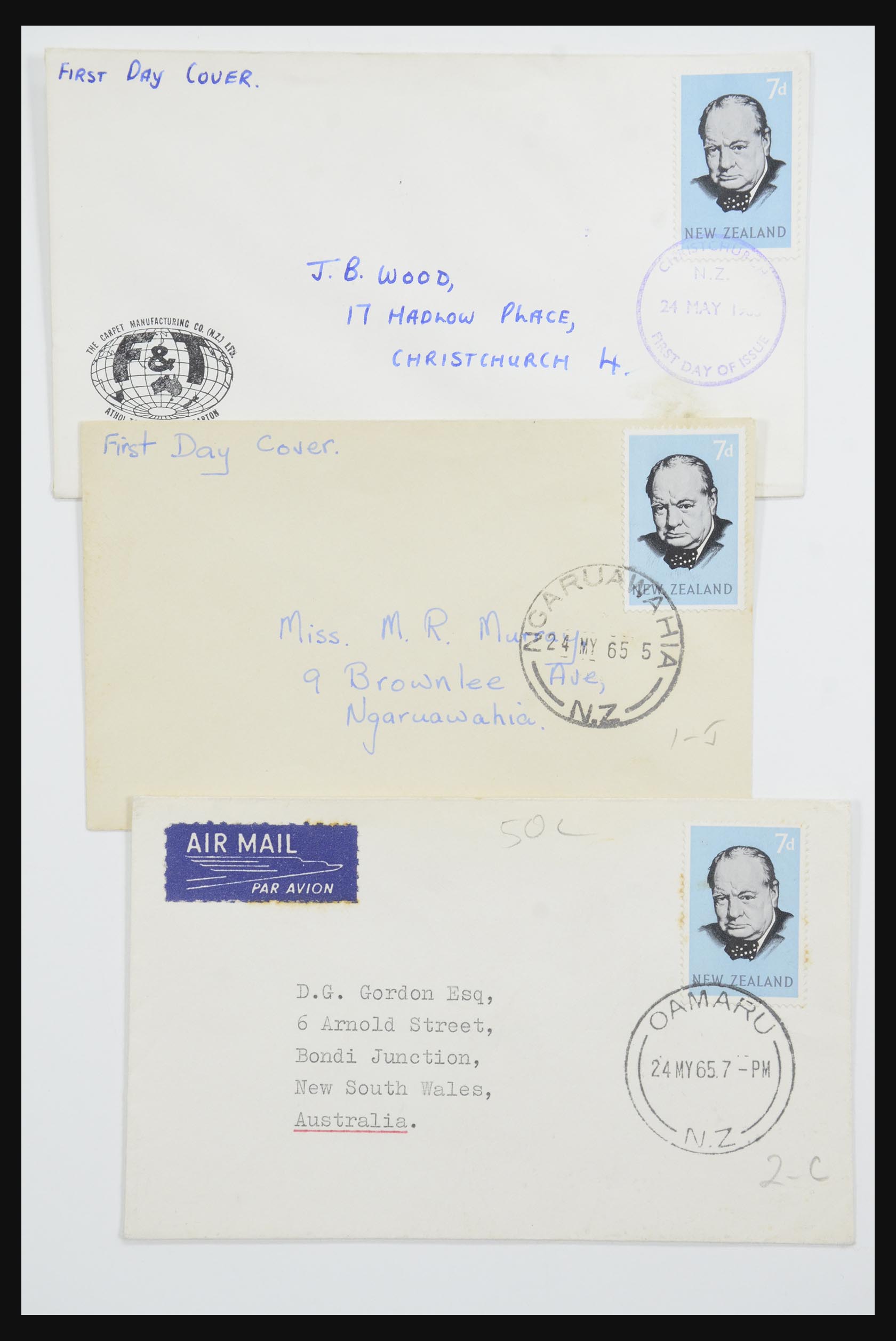 31951 181 - 31951 Nieuw Zeeland FDC's ca. 1960-1970.