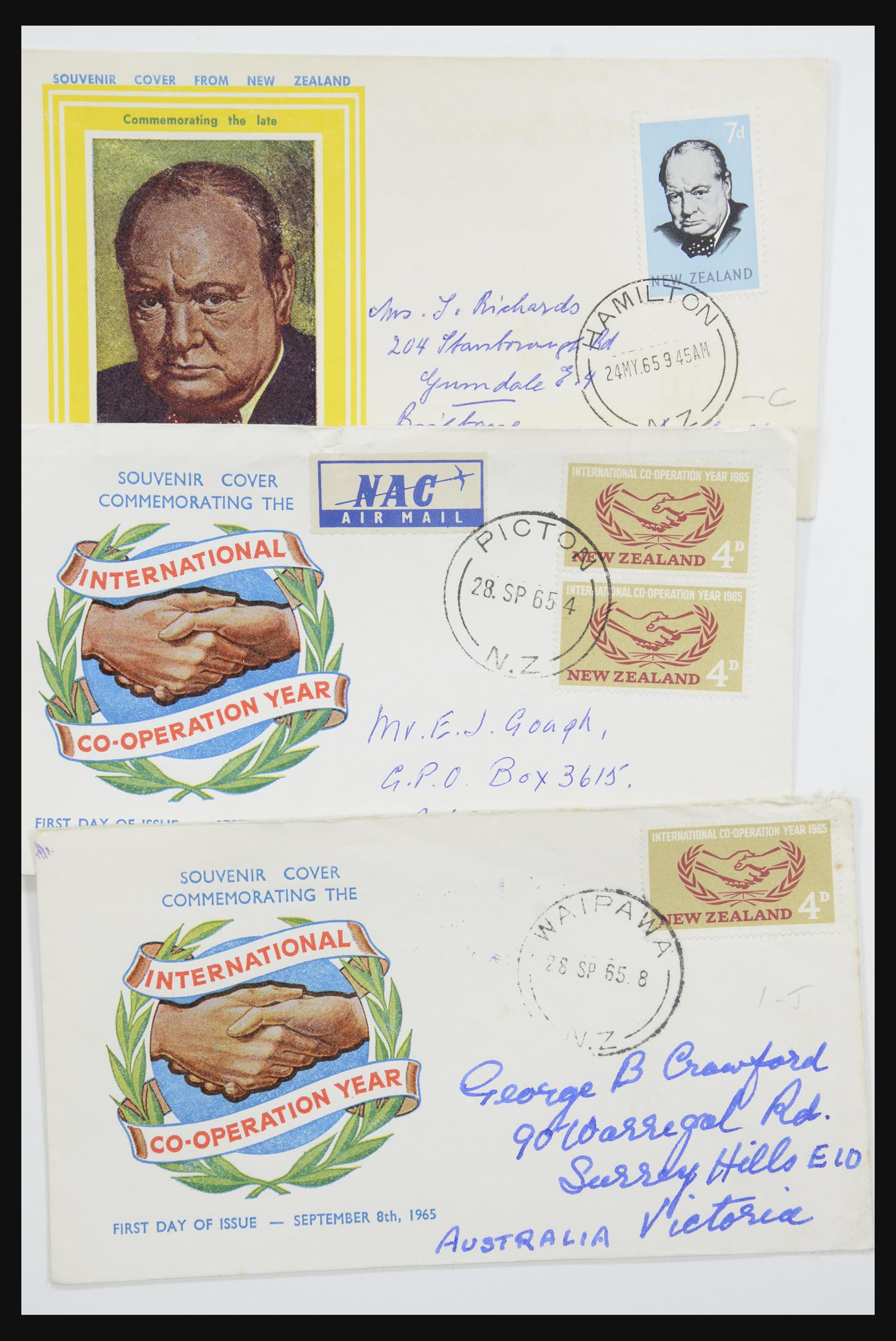 31951 184 - 31951 Nieuw Zeeland FDC's ca. 1960-1970.