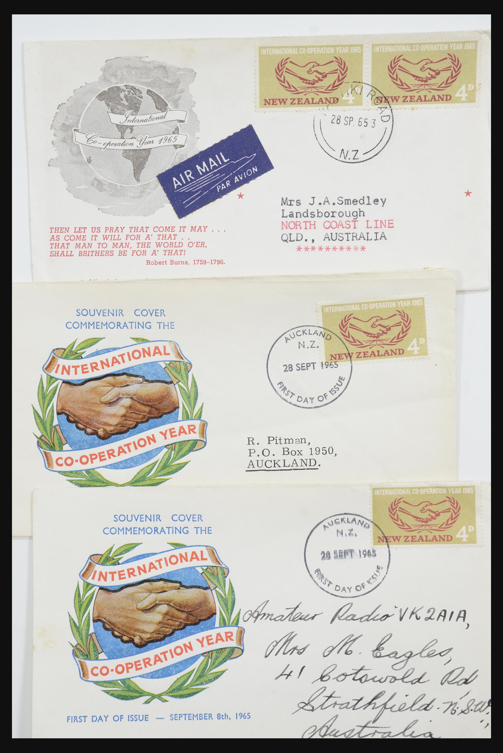 31951 185 - 31951 Nieuw Zeeland FDC's ca. 1960-1970.