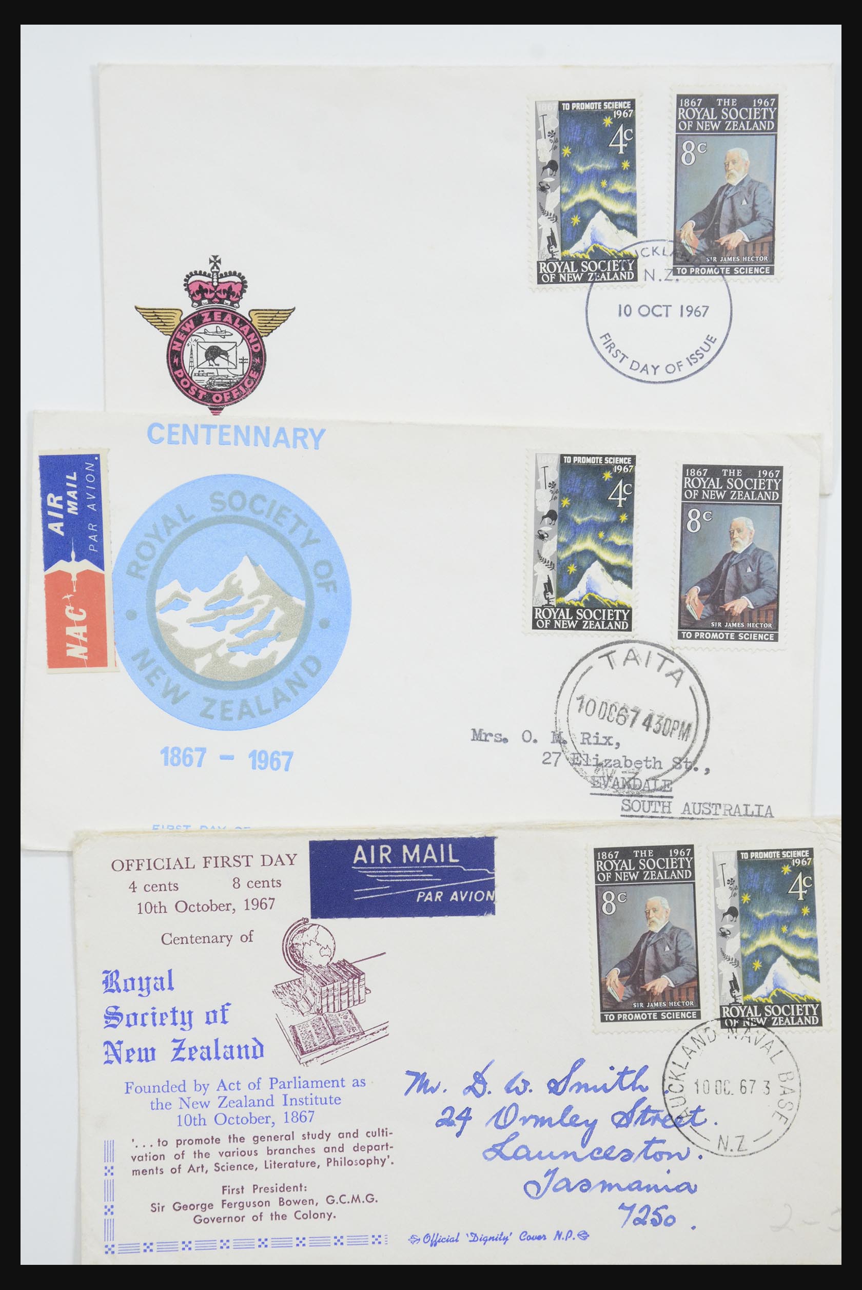 31951 187 - 31951 Nieuw Zeeland FDC's ca. 1960-1970.