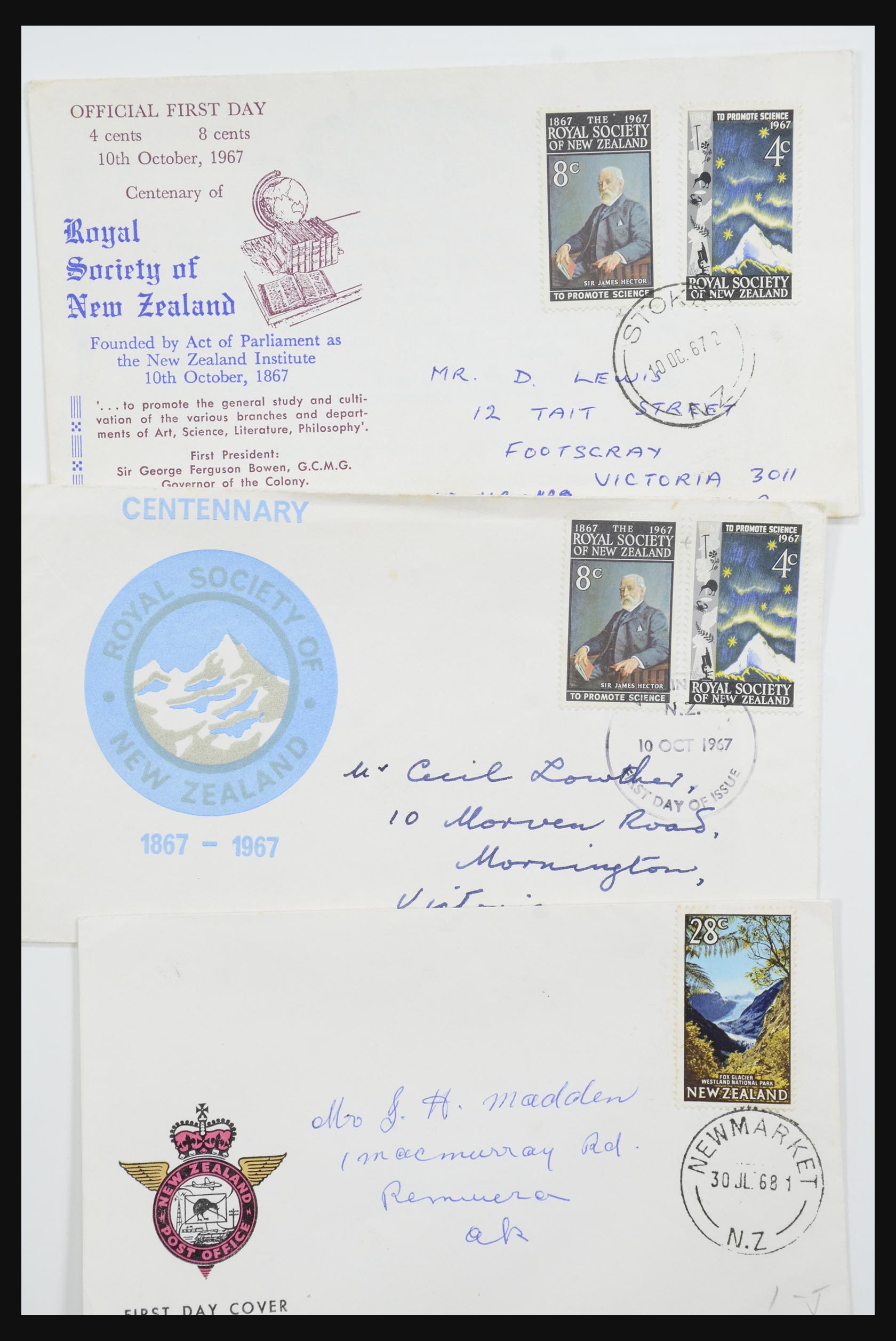 31951 188 - 31951 Nieuw Zeeland FDC's ca. 1960-1970.