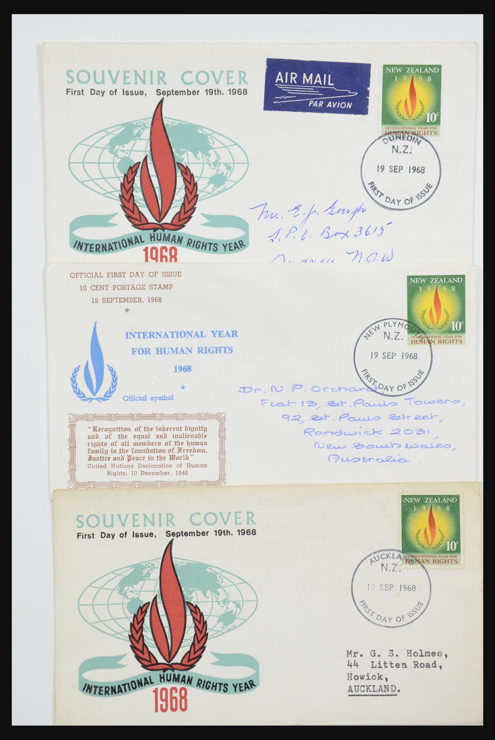 31951 198 - 31951 Nieuw Zeeland FDC's ca. 1960-1970.