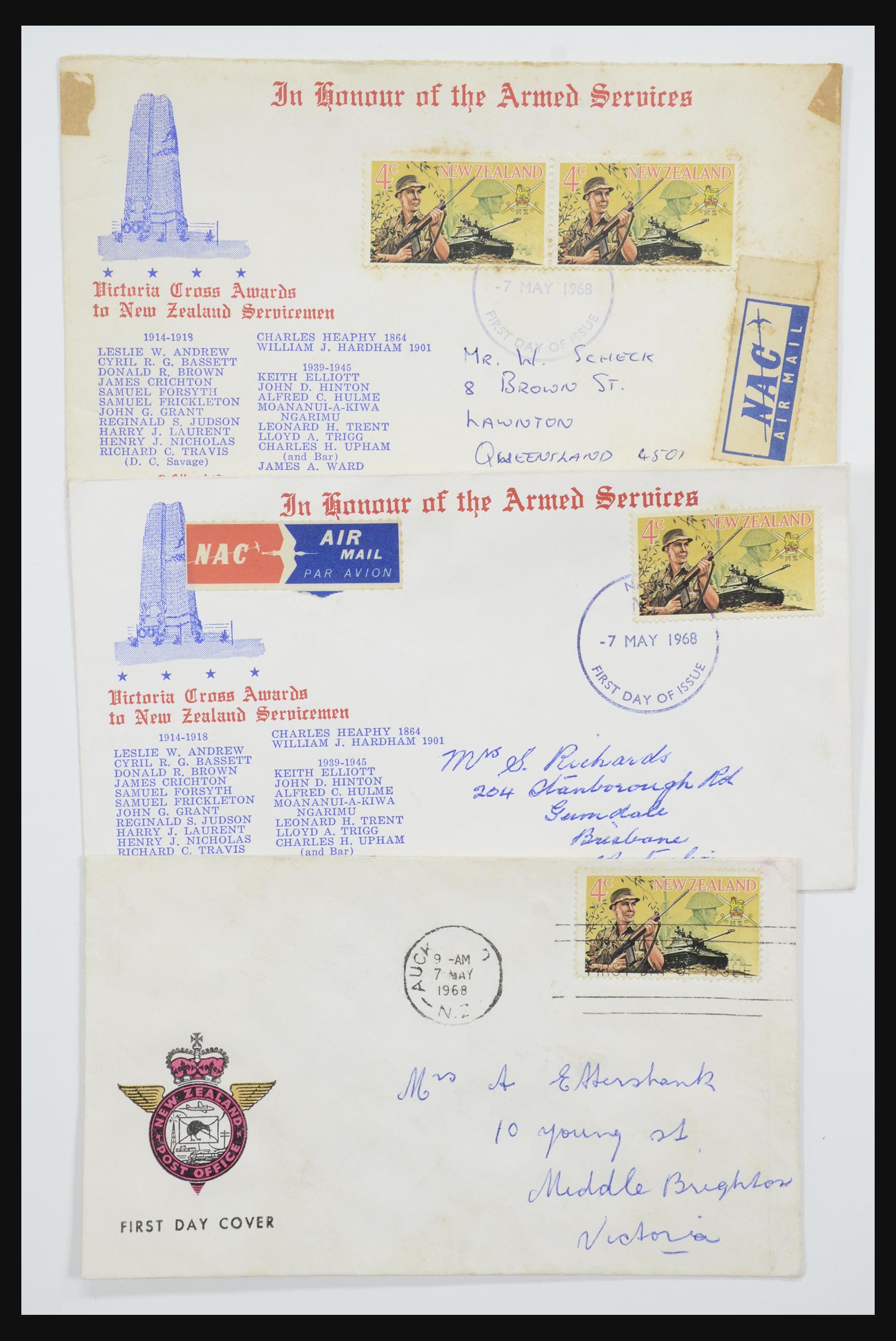 31951 202 - 31951 Nieuw Zeeland FDC's ca. 1960-1970.