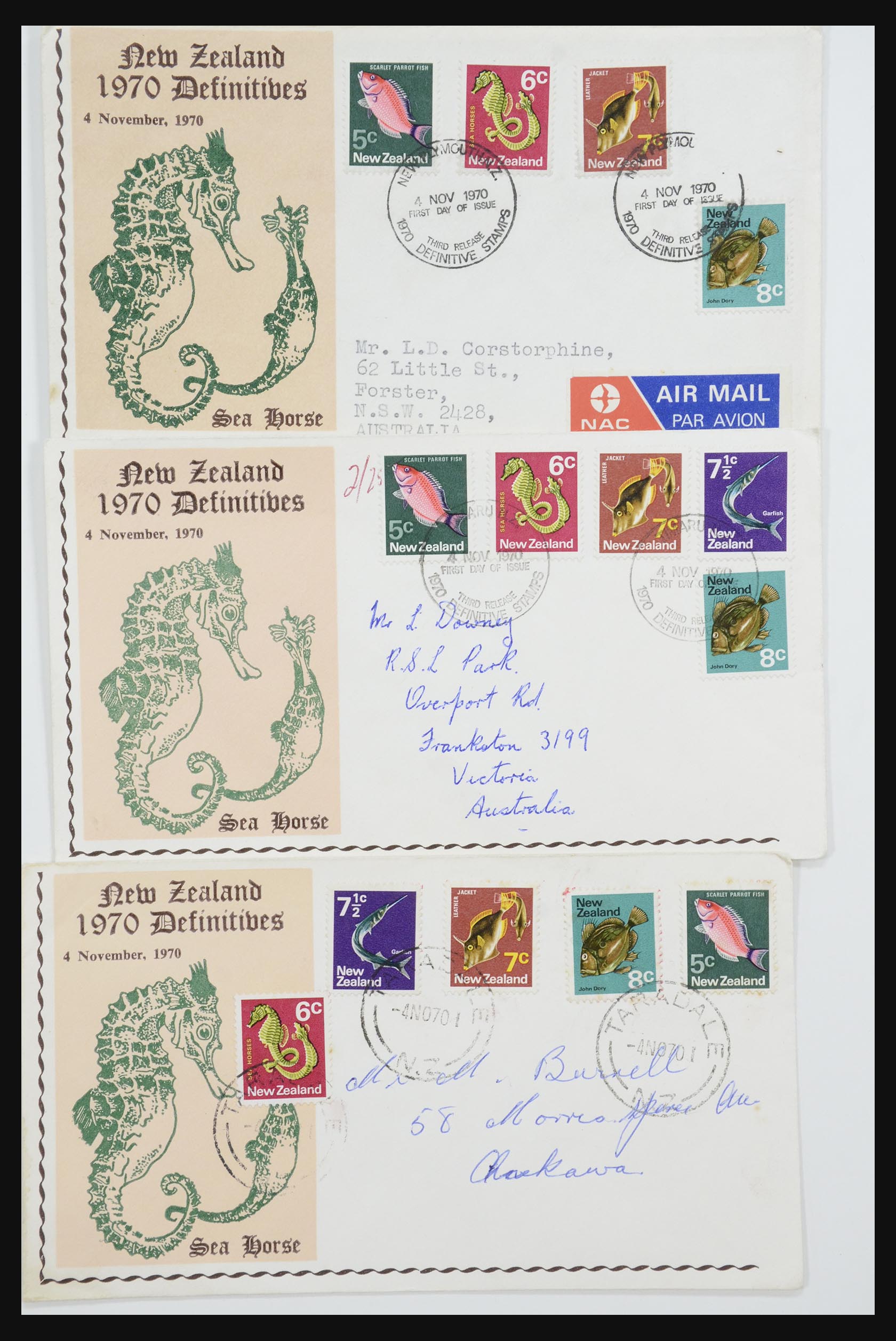 31951 208 - 31951 Nieuw Zeeland FDC's ca. 1960-1970.