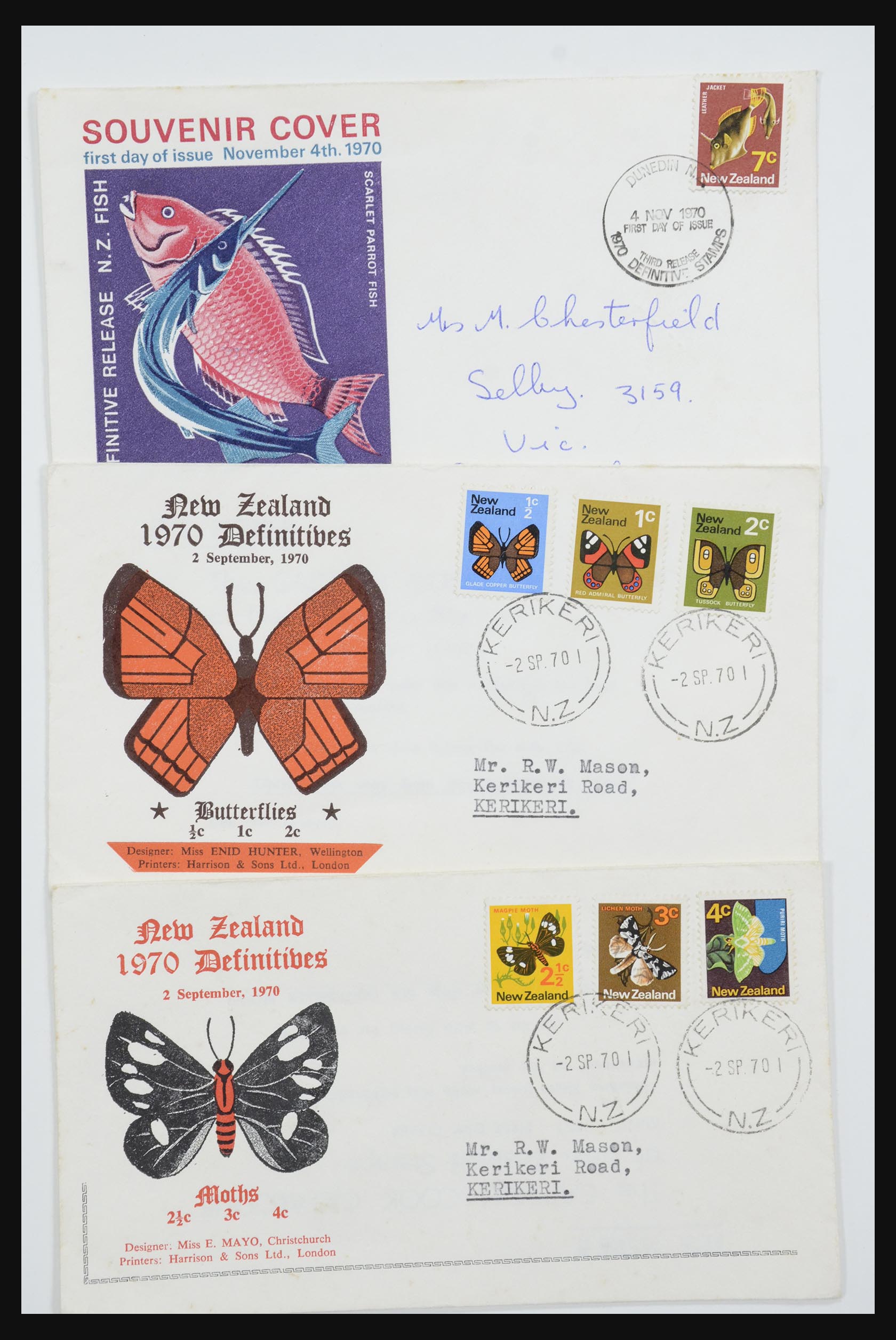 31951 212 - 31951 Nieuw Zeeland FDC's ca. 1960-1970.