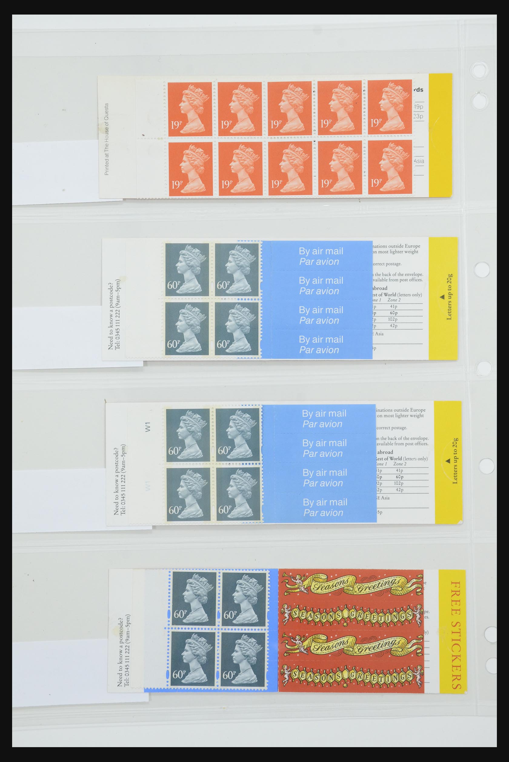 31959 076 - 31959 Engeland postzegelboekjes 1987-2016!!
