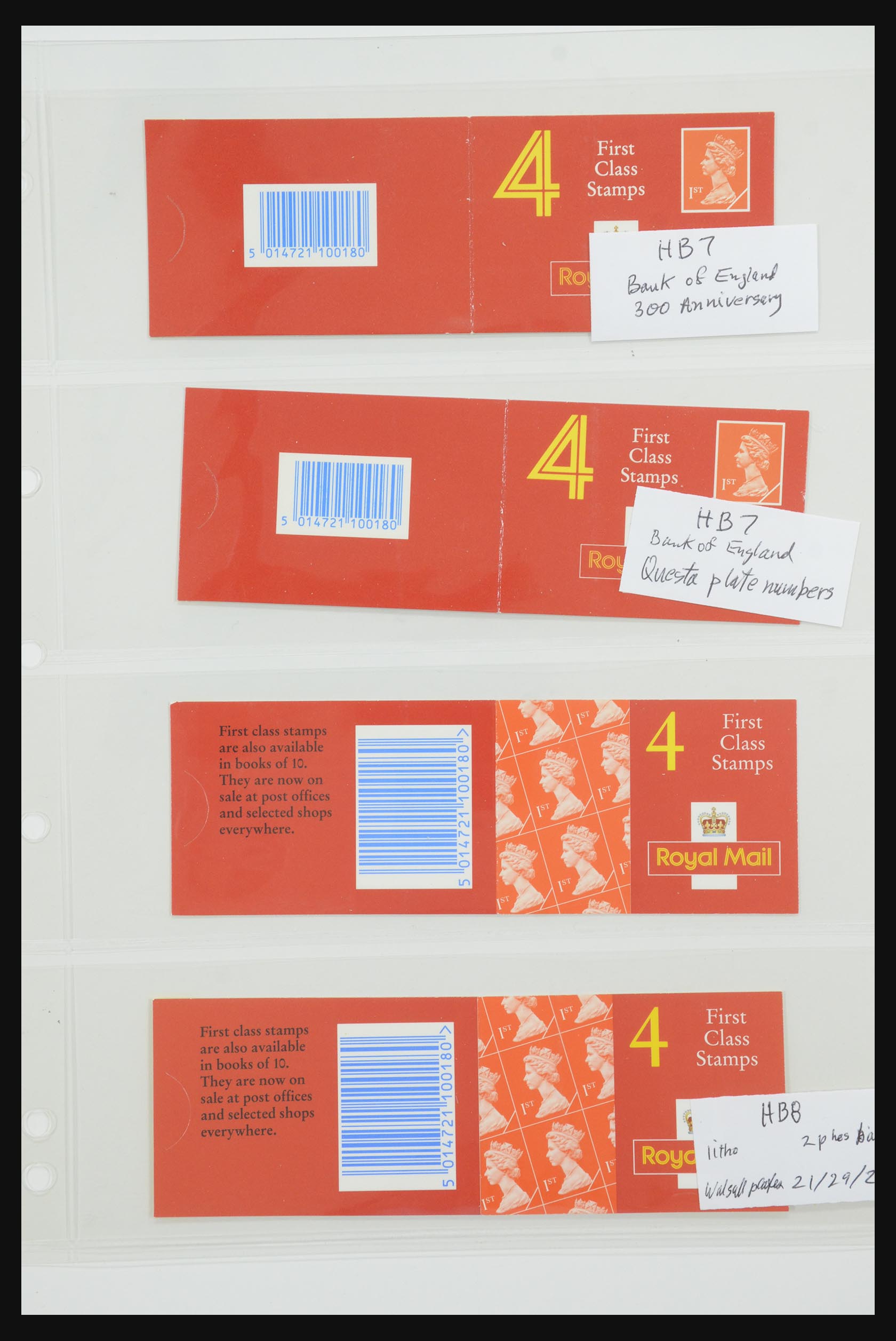 31959 193 - 31959 Engeland postzegelboekjes 1987-2016!!