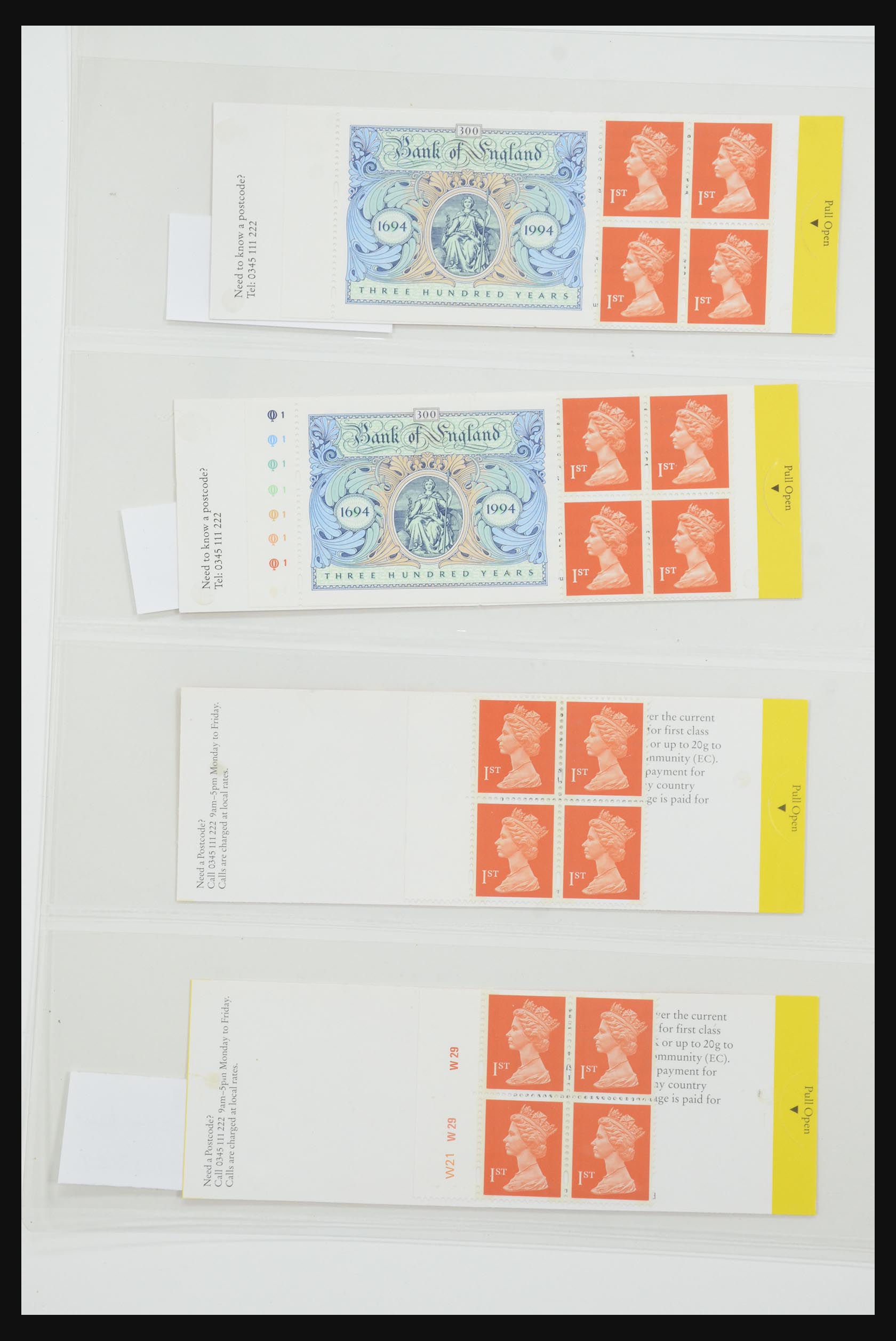 31959 194 - 31959 Engeland postzegelboekjes 1987-2016!!