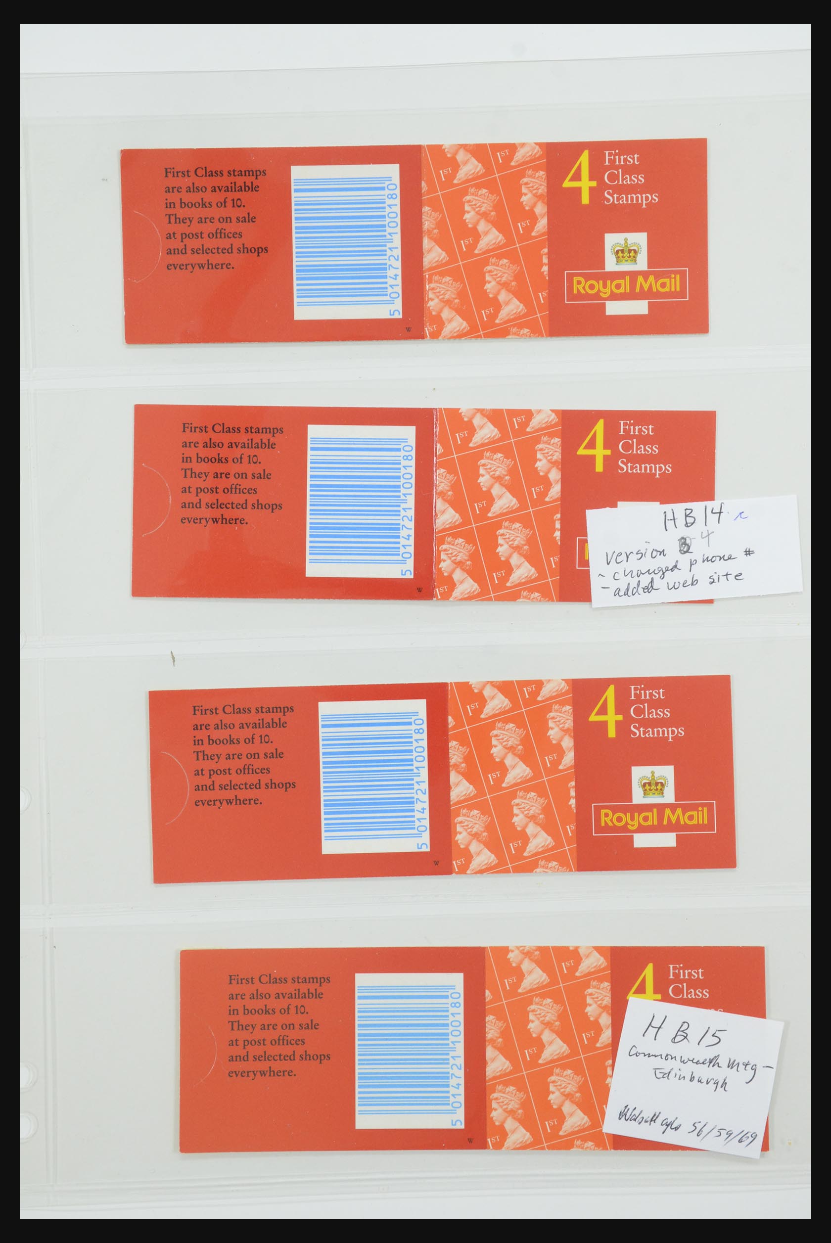 31959 209 - 31959 Engeland postzegelboekjes 1987-2016!!