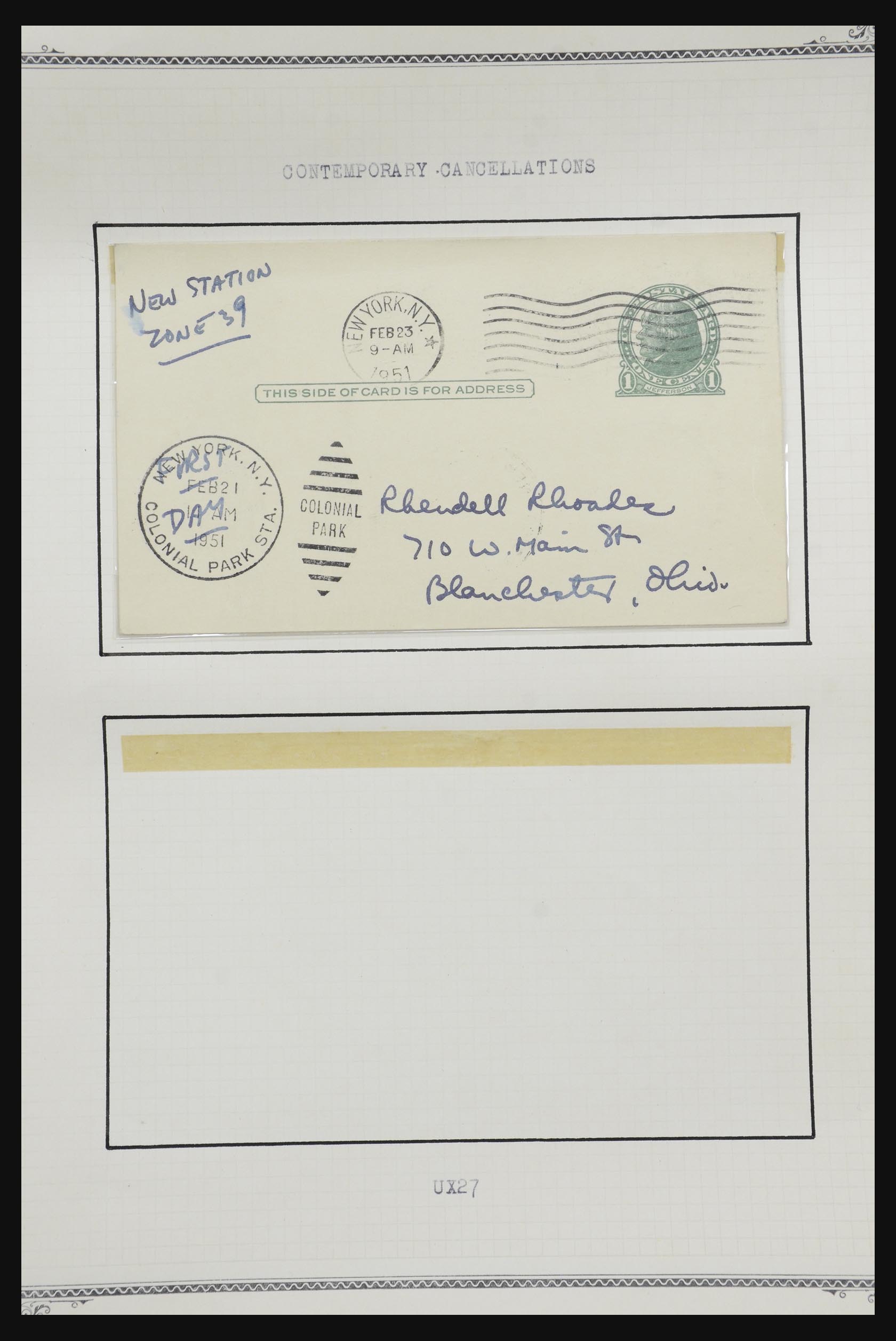 32209 527 - 32209 USA briefkaarten 1873-1950.