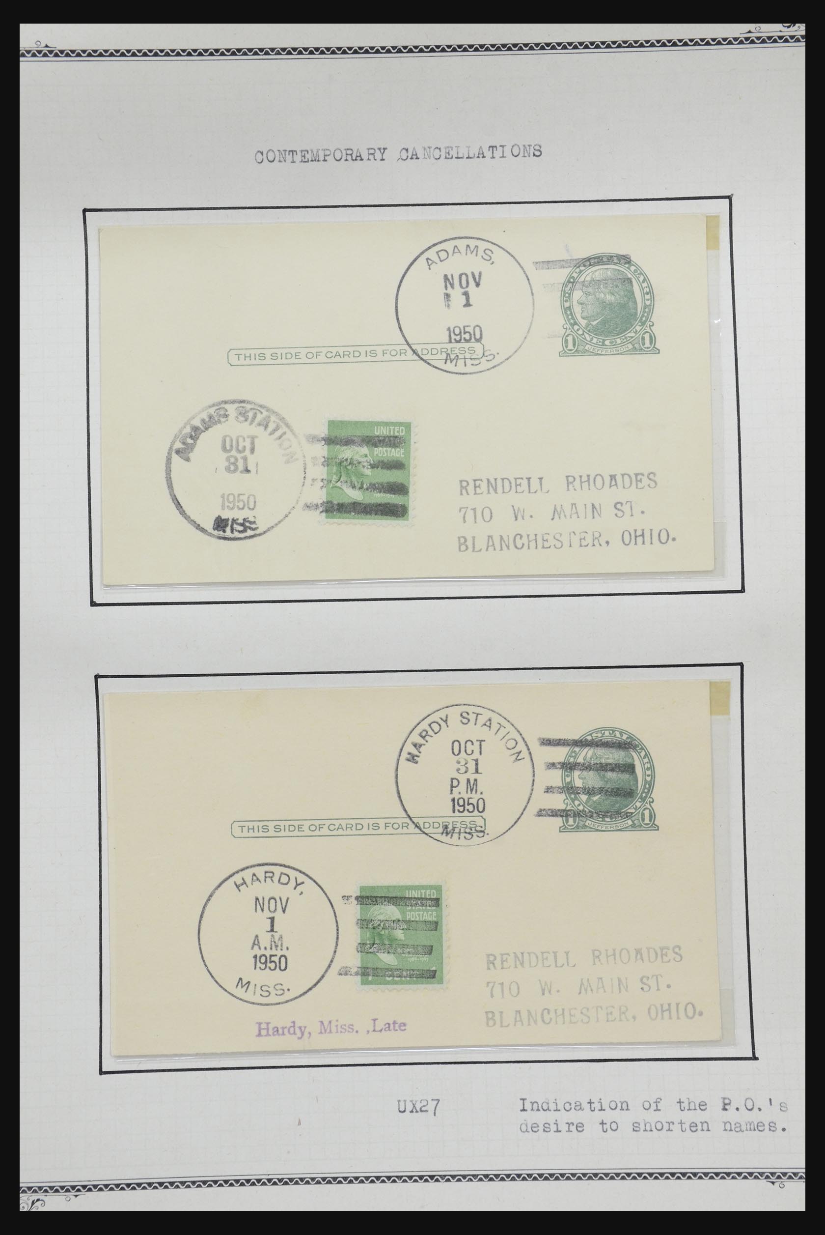 32209 529 - 32209 USA briefkaarten 1873-1950.