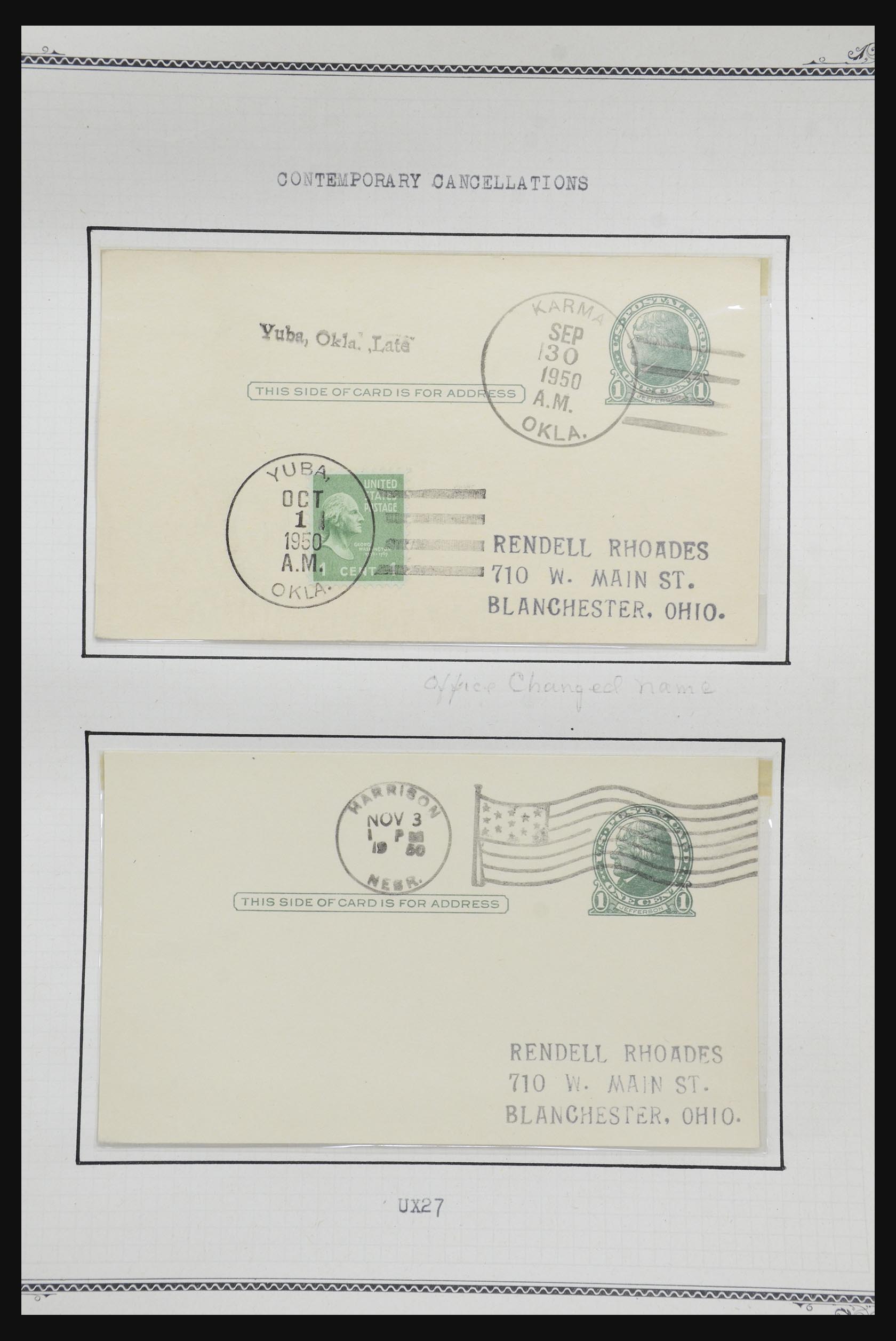 32209 532 - 32209 USA briefkaarten 1873-1950.