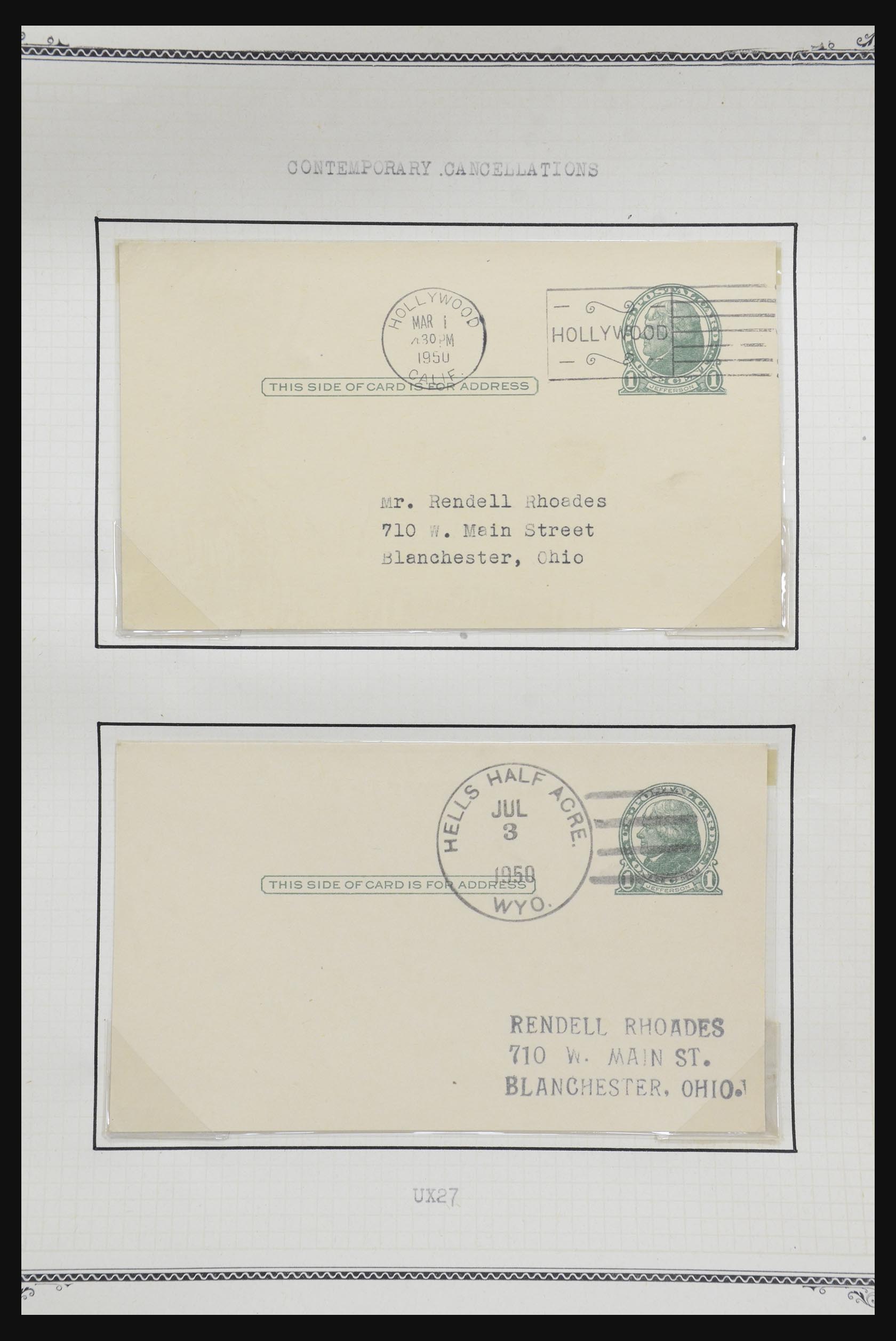 32209 534 - 32209 USA briefkaarten 1873-1950.