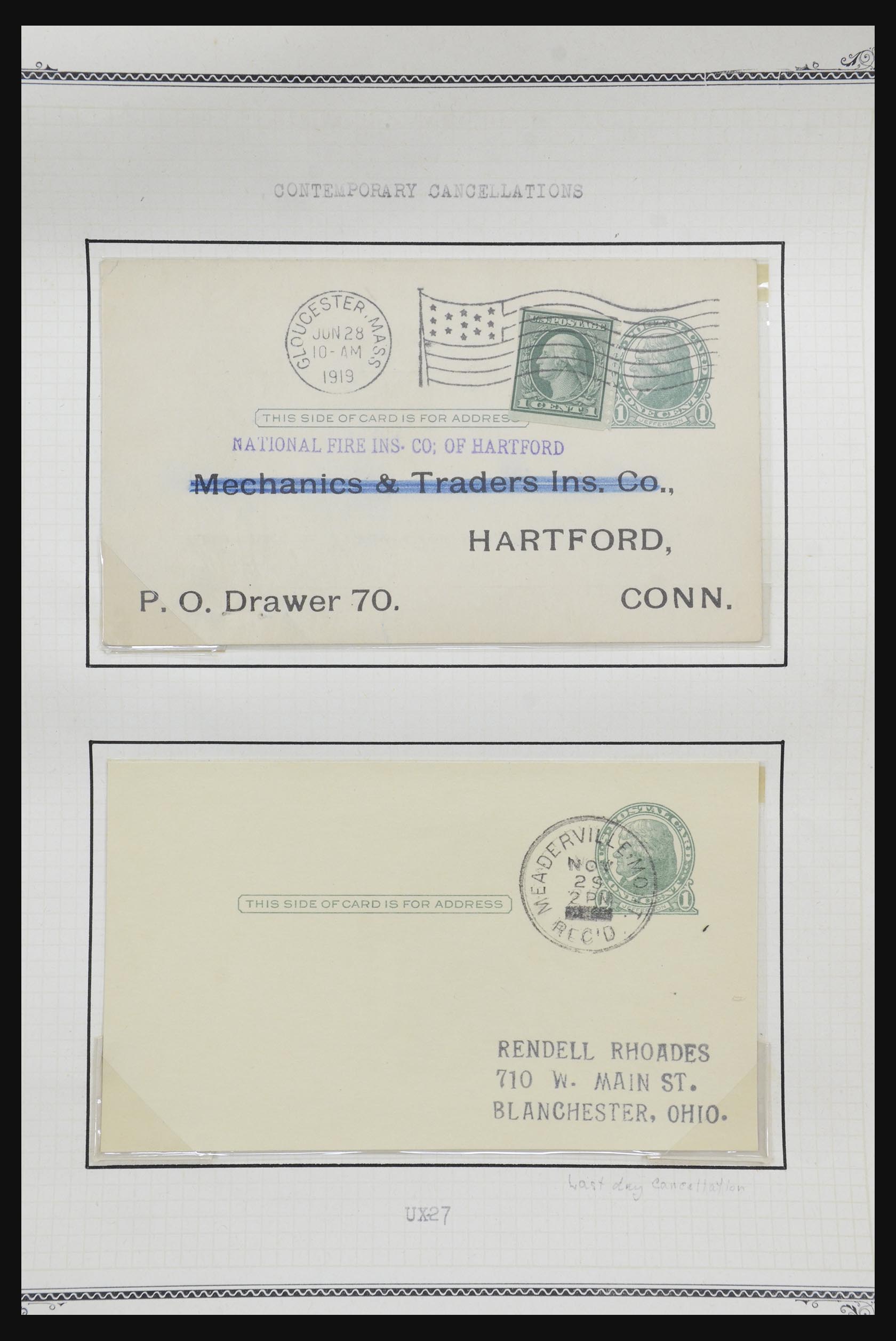 32209 535 - 32209 USA briefkaarten 1873-1950.