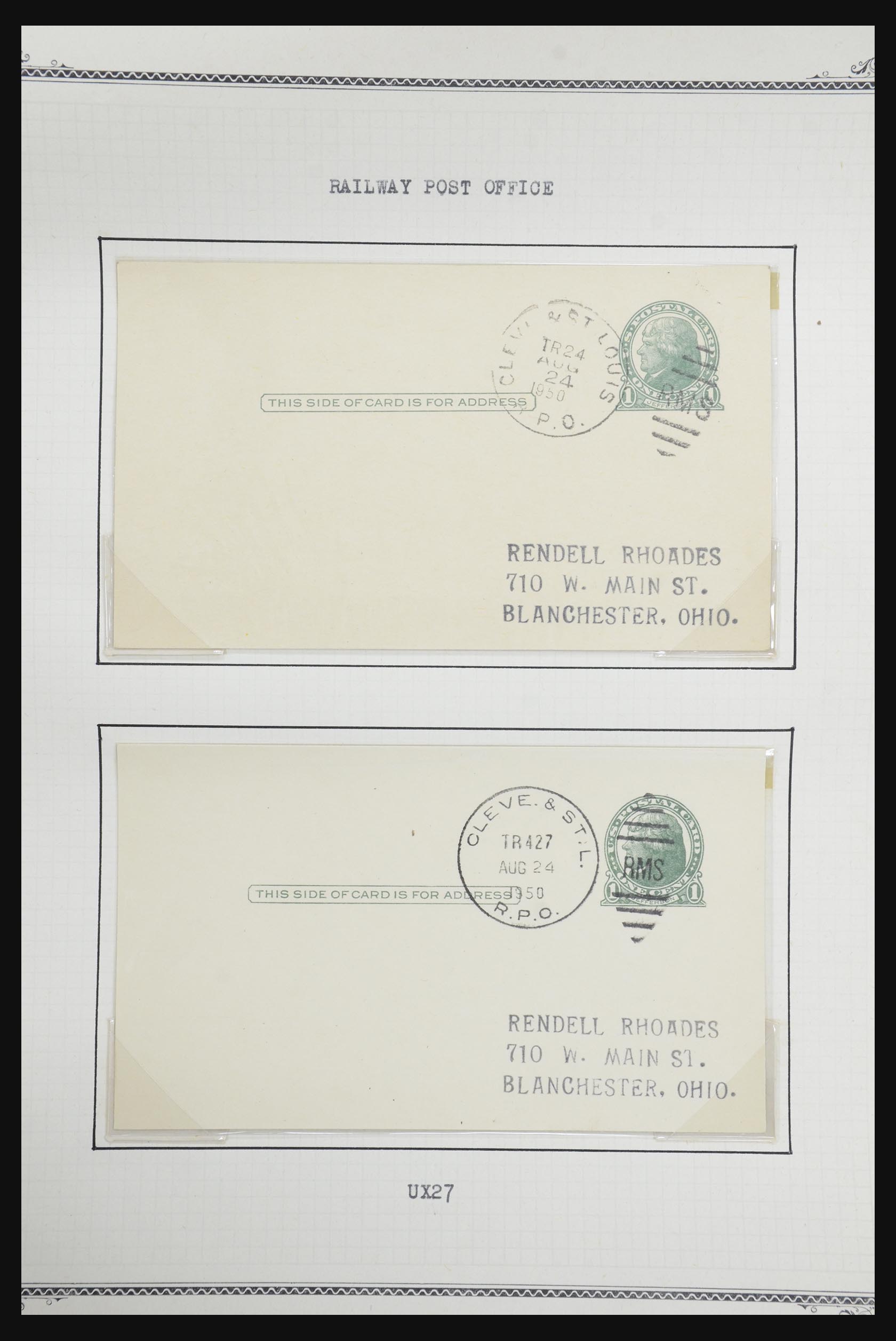 32209 537 - 32209 USA briefkaarten 1873-1950.