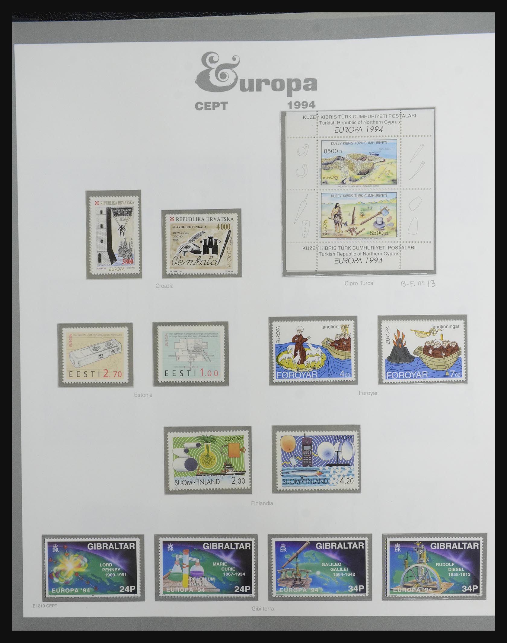 32289 0225 - 32289 Europa CEPT 1956-2001.