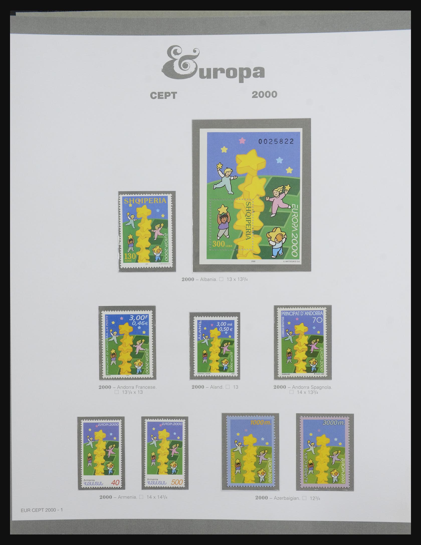 32289 0290 - 32289 Europa CEPT 1956-2001.