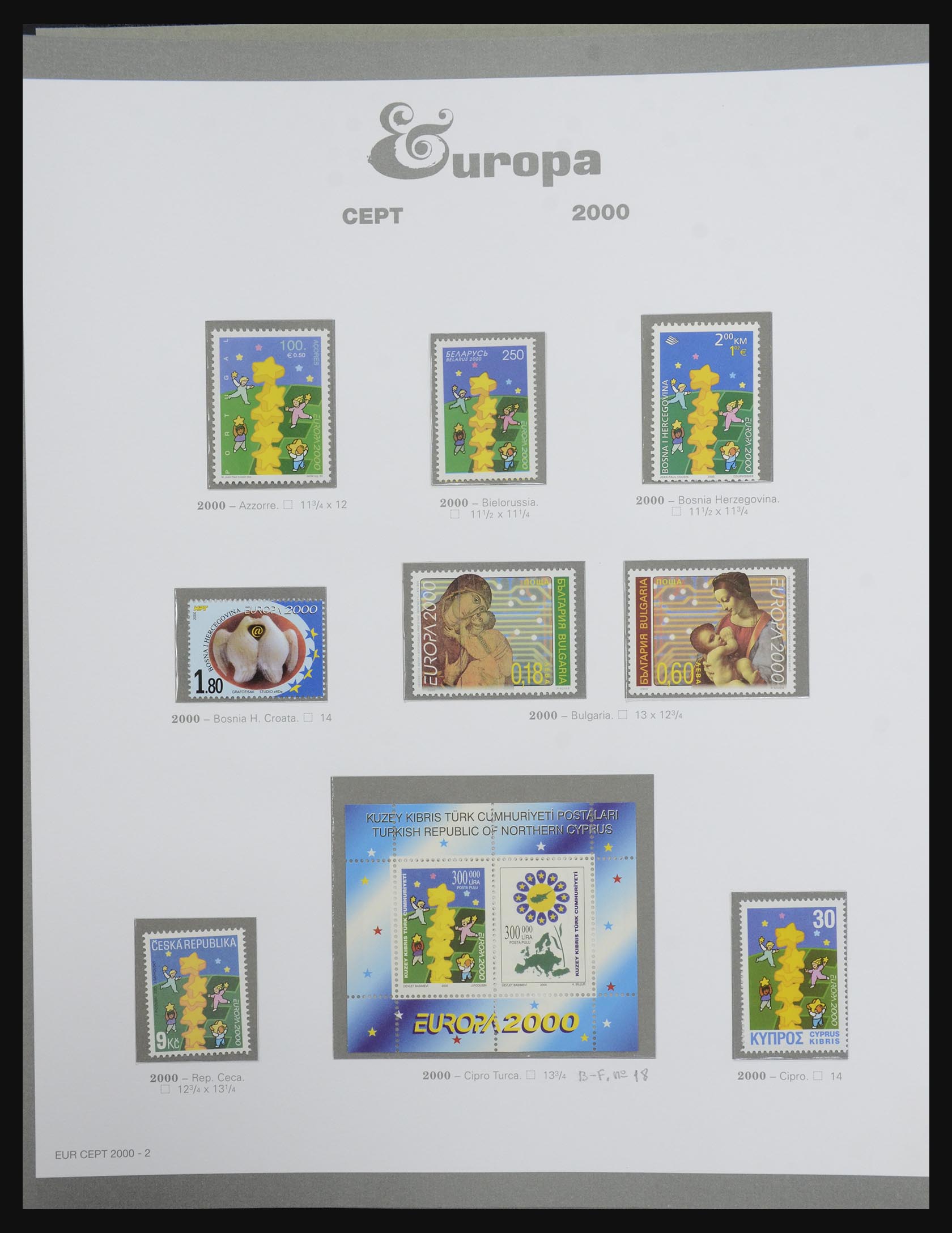 32289 0291 - 32289 Europa CEPT 1956-2001.