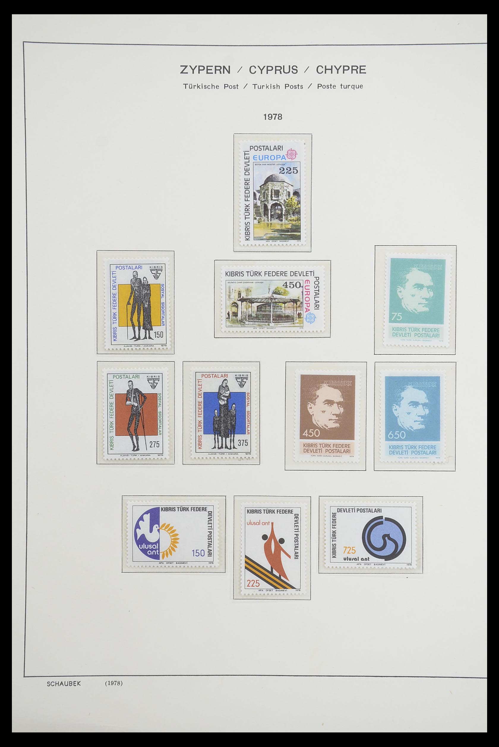 33204 088 - Postzegelverzameling 33204 Cyprus 1960-1992.